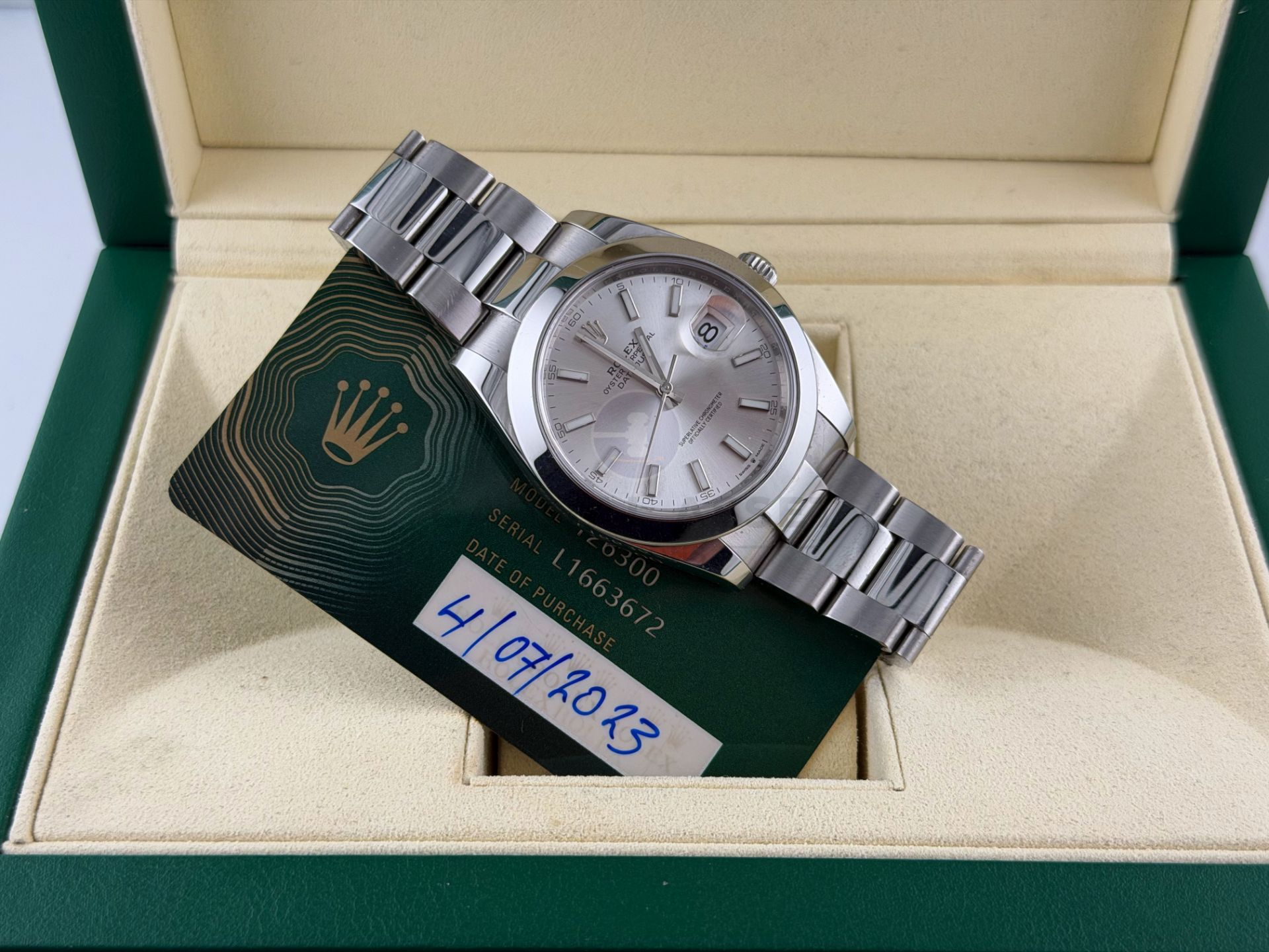 ROLEX DATEJUST *41MM SILVER DIAL* (2023) OYSTER STEEL *WOW* (NO VAT - SAVE 20%) - Image 8 of 27