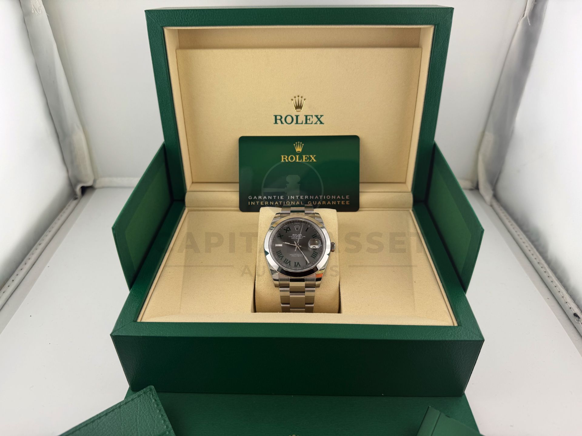 ON SALE ROLEX DATEJUST *WIMBLEDON* (JULY 2025 - NEW & UNWORN) 41MM OYSTER STEEL *GREAT INVESTMENT* - Image 12 of 29
