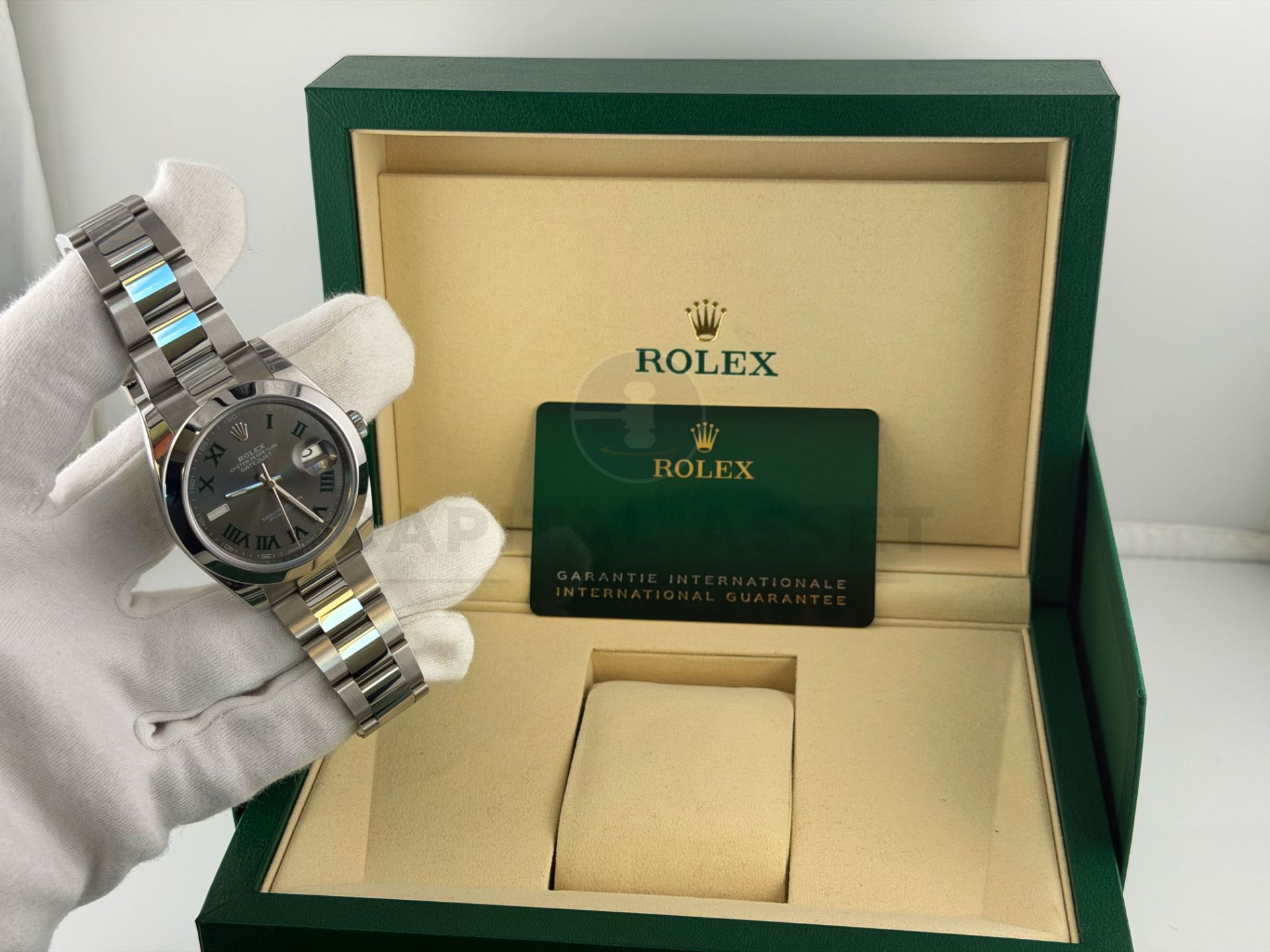 ON SALE ROLEX DATEJUST *WIMBLEDON* (JULY 2025 - NEW & UNWORN) 41MM OYSTER STEEL *GREAT INVESTMENT* - Image 29 of 29