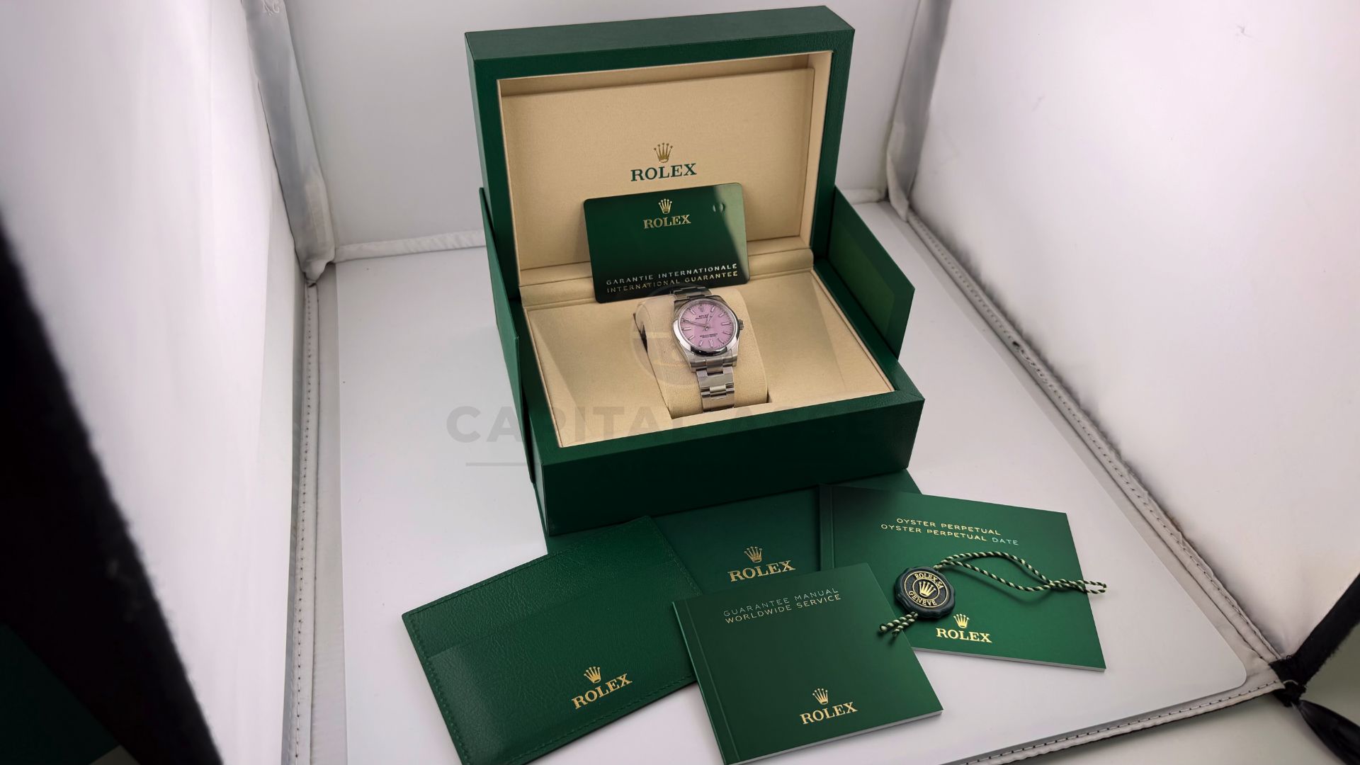 ROLEX OYSTER PERPETUAL *NOVEMBER 2025 - ALL NEW / UNWORN* CANDY PINK DIAL - OYSTER STEEL *WOW* - Image 13 of 28