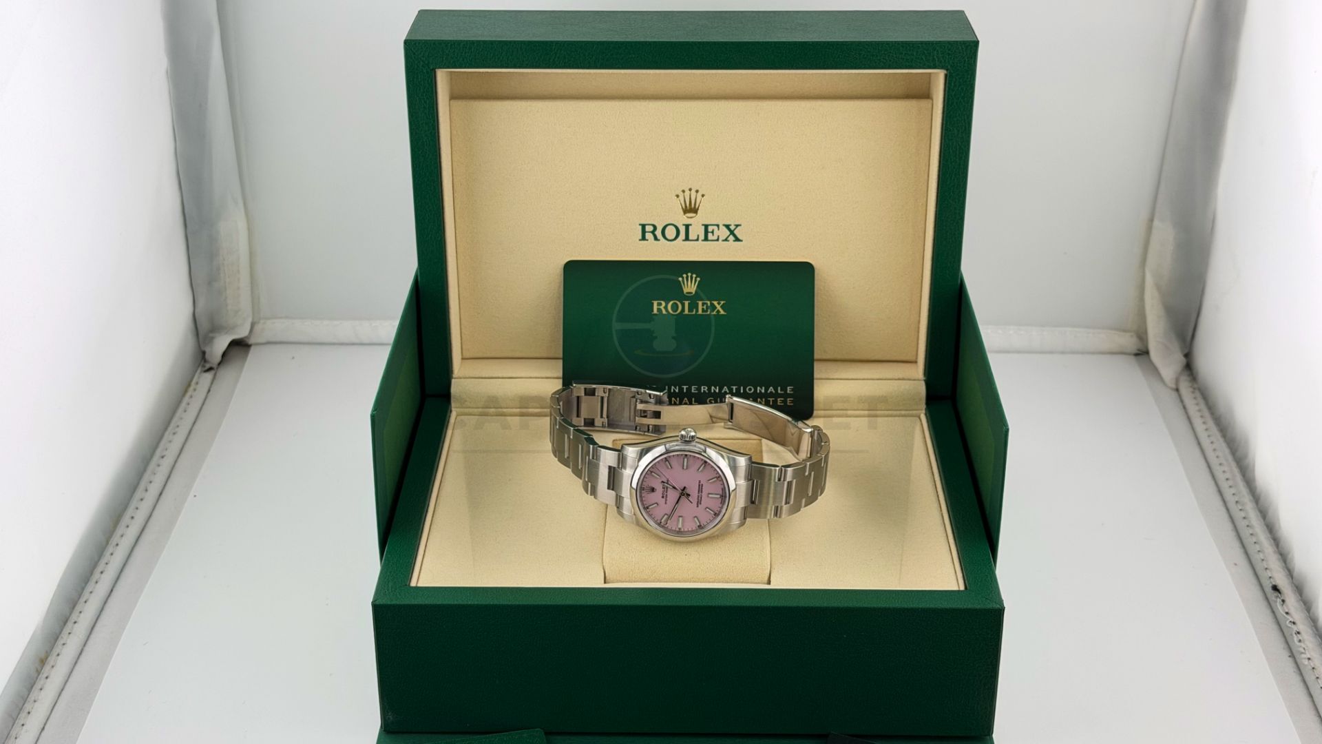ROLEX OYSTER PERPETUAL *NOVEMBER 2025 - ALL NEW / UNWORN* CANDY PINK DIAL - OYSTER STEEL *WOW* - Image 26 of 28