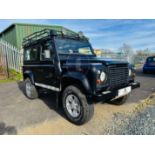 "ON SALE" LANDROVER DEFENDER 90 "COUNTY STATION WAGON" ONLY 59K MILES (2008 MODEL) BLACK - NO VAT