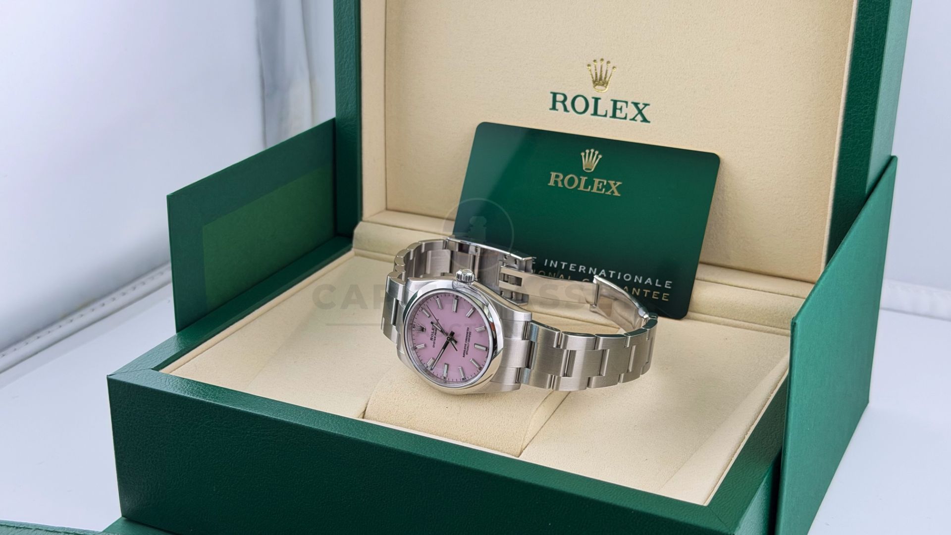 ROLEX OYSTER PERPETUAL *NOVEMBER 2025 - ALL NEW / UNWORN* CANDY PINK DIAL - OYSTER STEEL *WOW* - Image 27 of 28