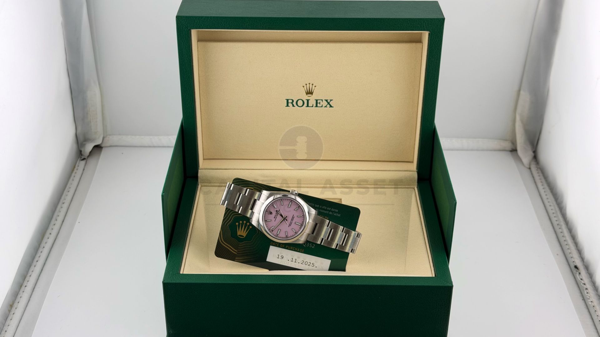 ROLEX OYSTER PERPETUAL *NOVEMBER 2025 - ALL NEW / UNWORN* CANDY PINK DIAL - OYSTER STEEL *WOW* - Image 9 of 28