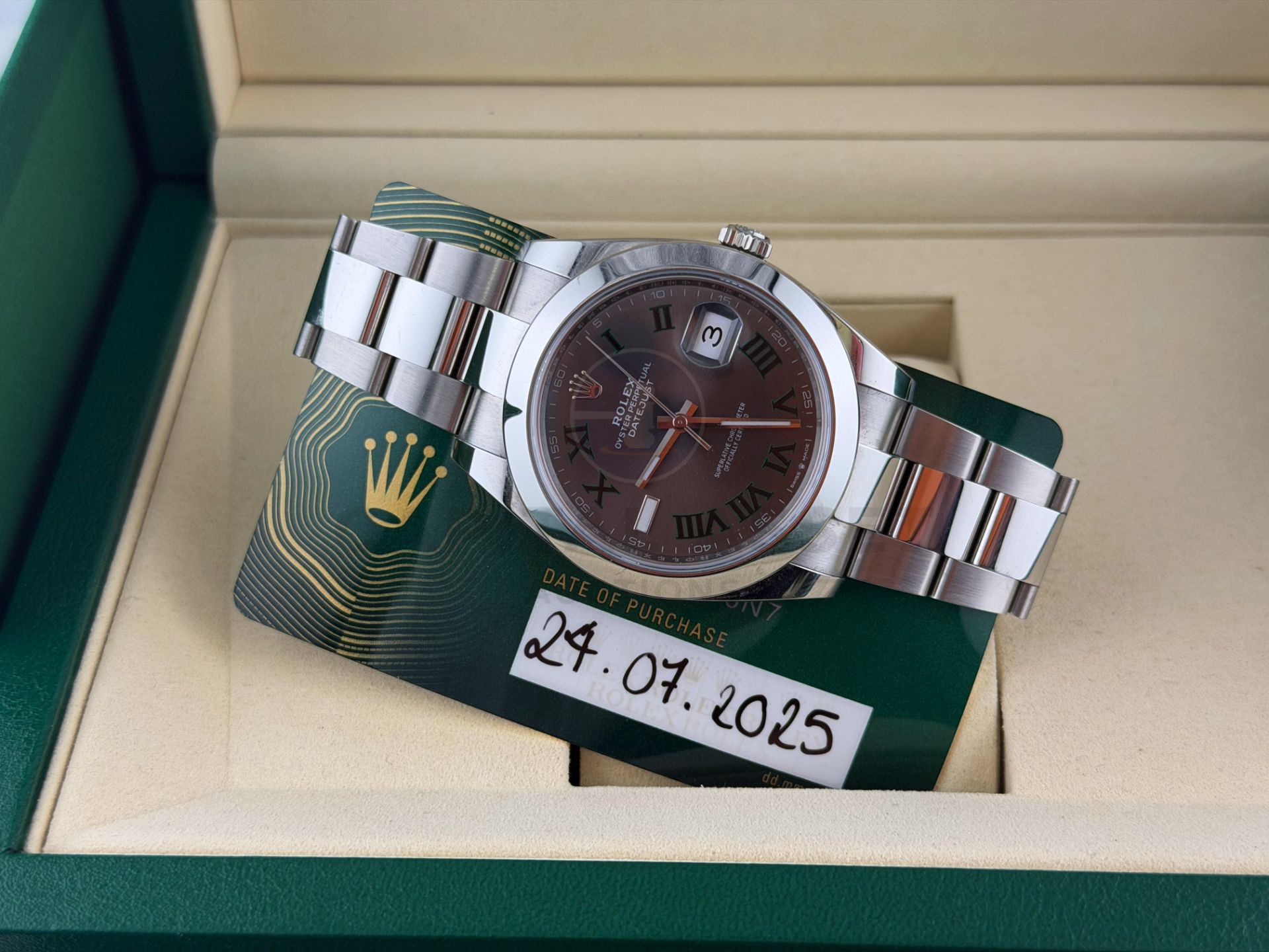 ON SALE ROLEX DATEJUST *WIMBLEDON* (JULY 2025 - NEW & UNWORN) 41MM OYSTER STEEL *GREAT INVESTMENT* - Image 8 of 29