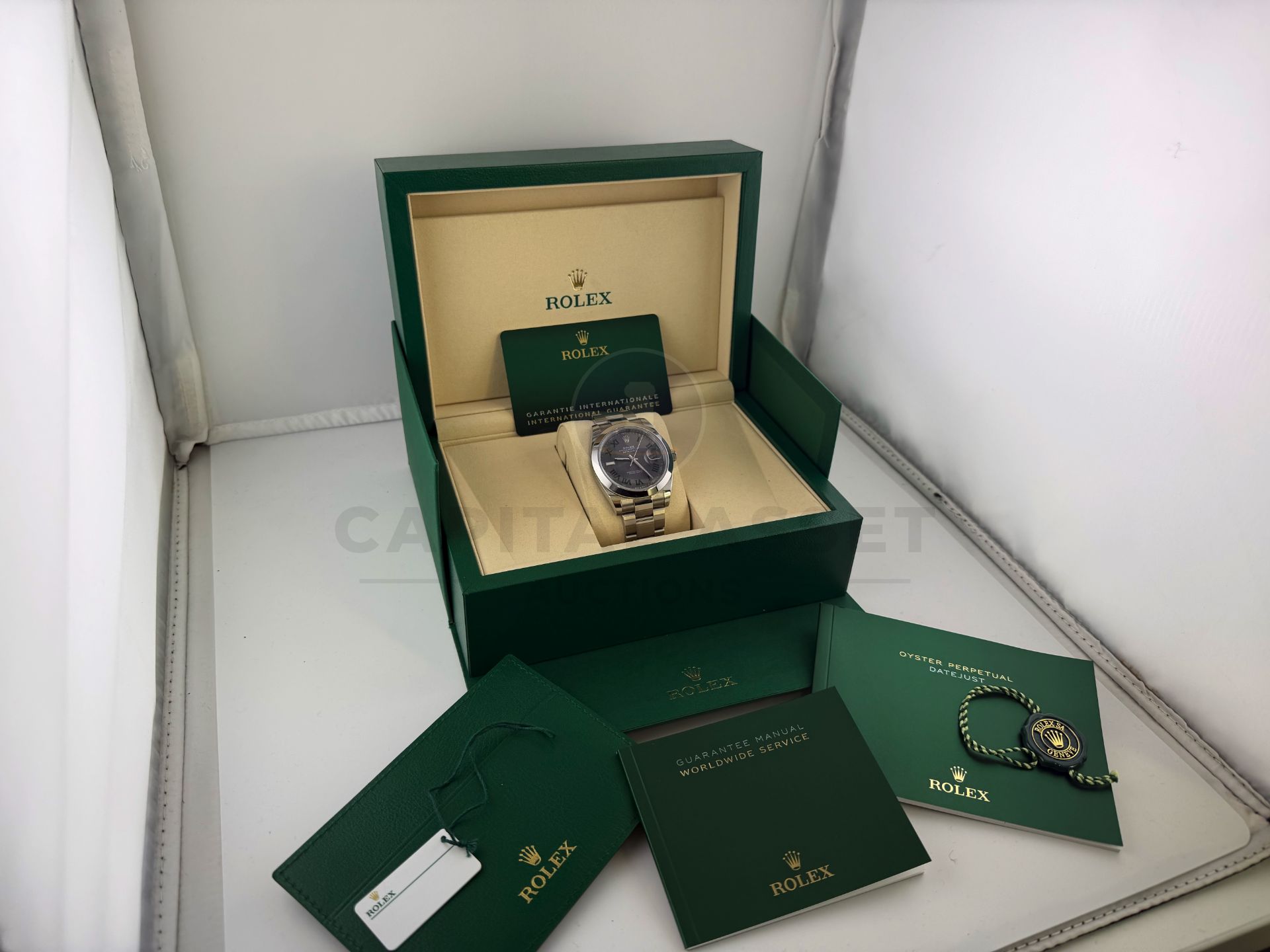 ON SALE ROLEX DATEJUST *WIMBLEDON* (JULY 2025 - NEW & UNWORN) 41MM OYSTER STEEL *GREAT INVESTMENT* - Image 13 of 29
