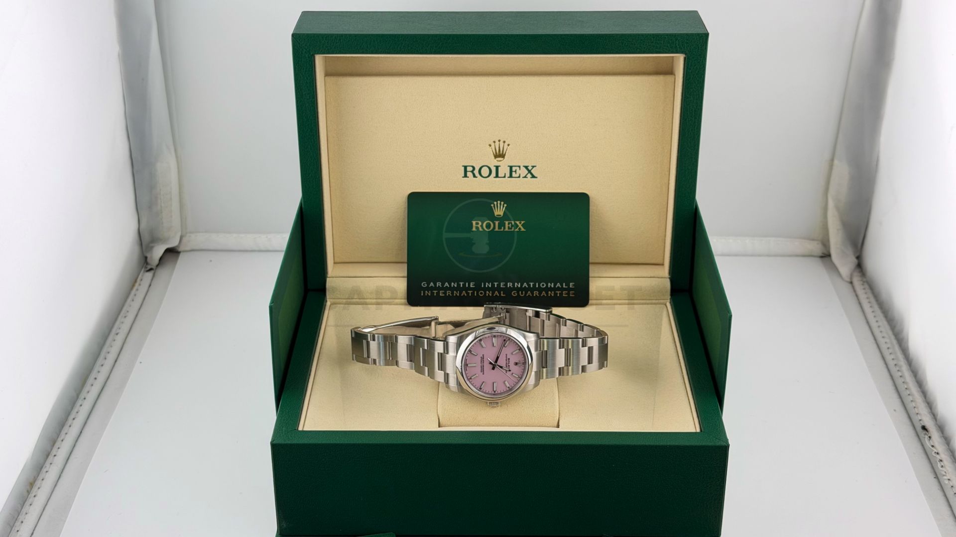 ROLEX OYSTER PERPETUAL *NOVEMBER 2025 - ALL NEW / UNWORN* CANDY PINK DIAL - OYSTER STEEL *WOW* - Image 23 of 28