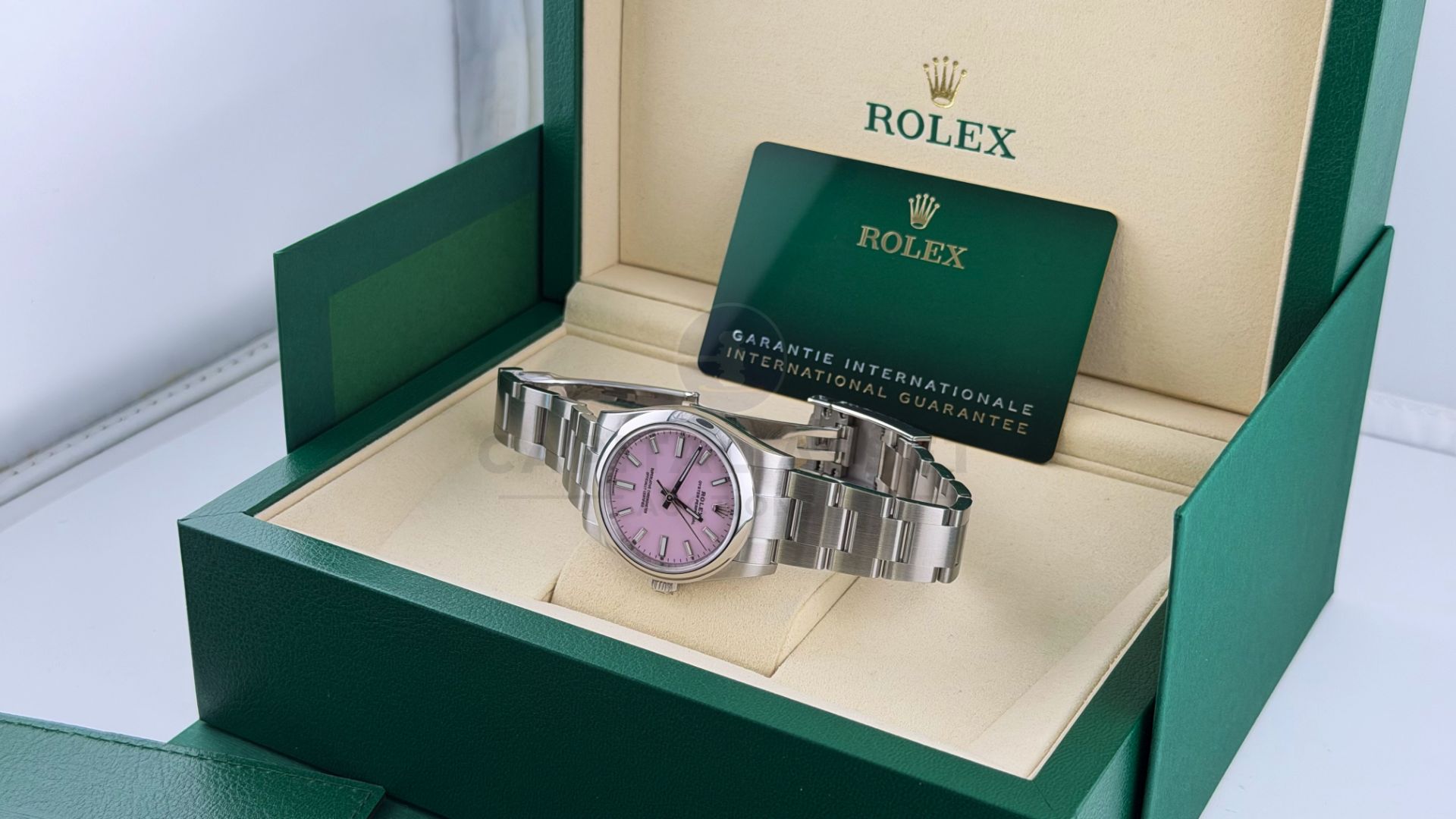 ROLEX OYSTER PERPETUAL *NOVEMBER 2025 - ALL NEW / UNWORN* CANDY PINK DIAL - OYSTER STEEL *WOW* - Image 25 of 28