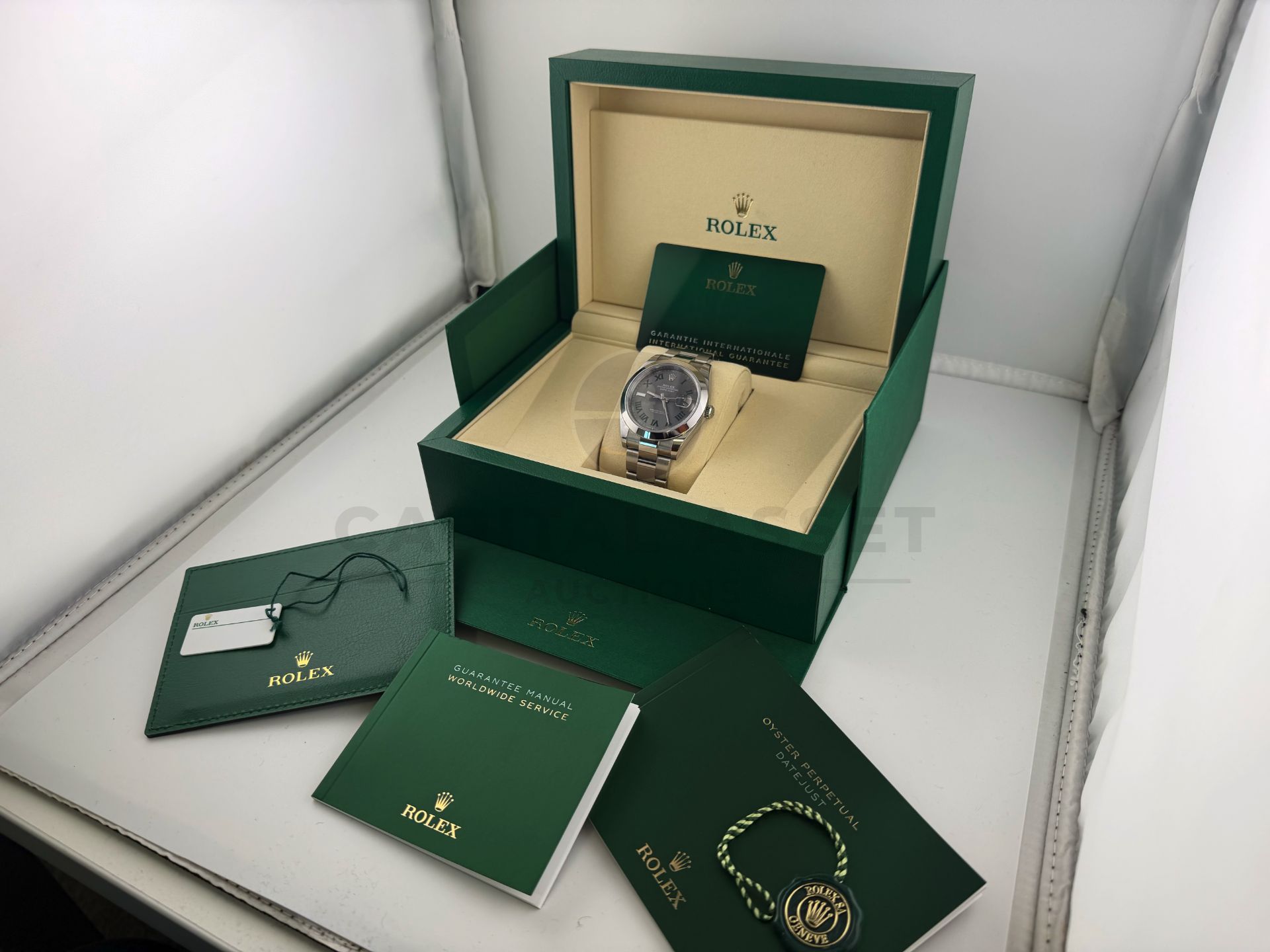 ON SALE ROLEX DATEJUST *WIMBLEDON* (JULY 2025 - NEW & UNWORN) 41MM OYSTER STEEL *GREAT INVESTMENT* - Image 15 of 29