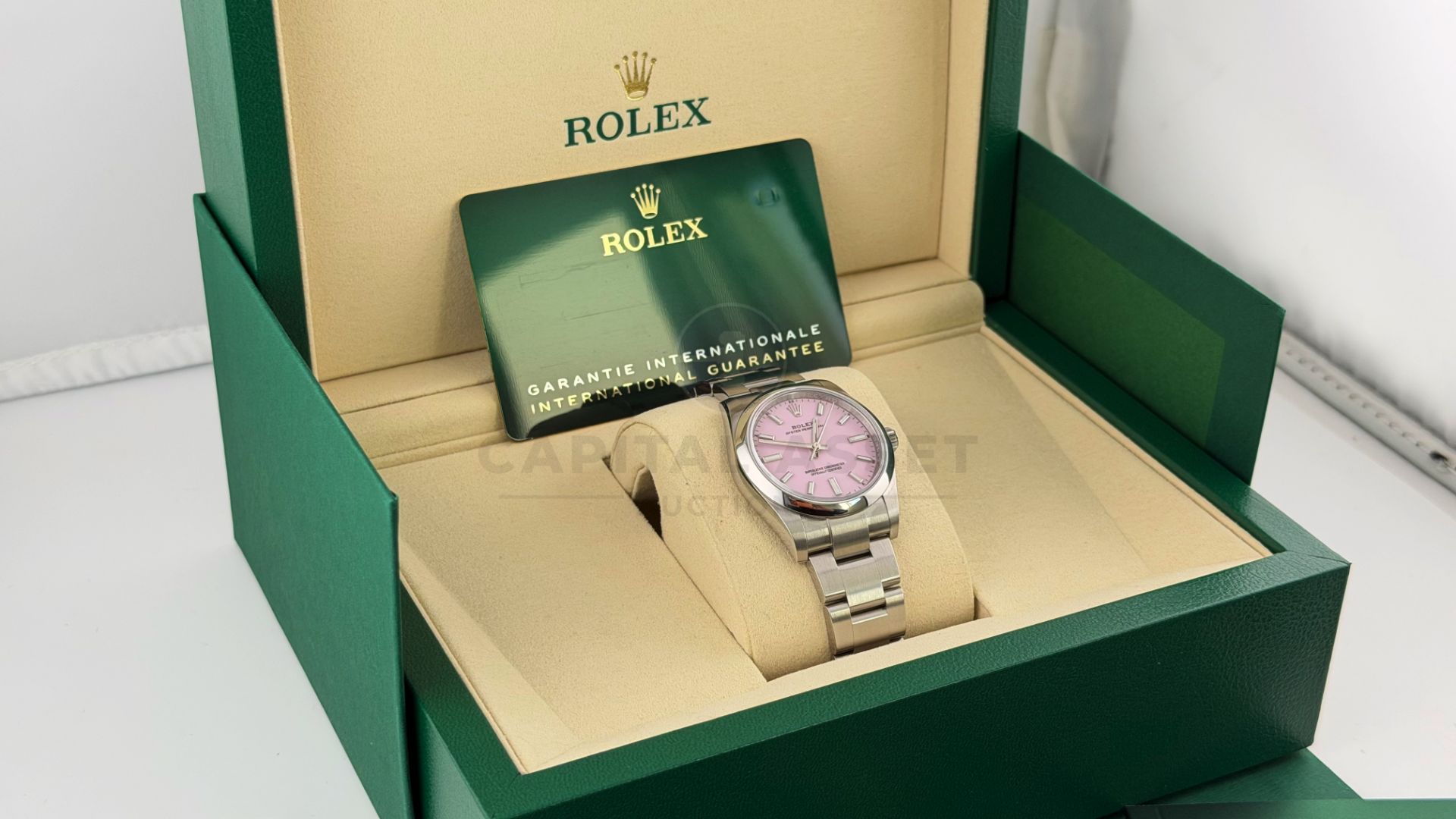 ROLEX OYSTER PERPETUAL *NOVEMBER 2025 - ALL NEW / UNWORN* CANDY PINK DIAL - OYSTER STEEL *WOW* - Image 14 of 28