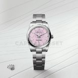 ROLEX OYSTER PERPETUAL *NOVEMBER 2025 - ALL NEW / UNWORN* CANDY PINK DIAL - OYSTER STEEL *WOW*