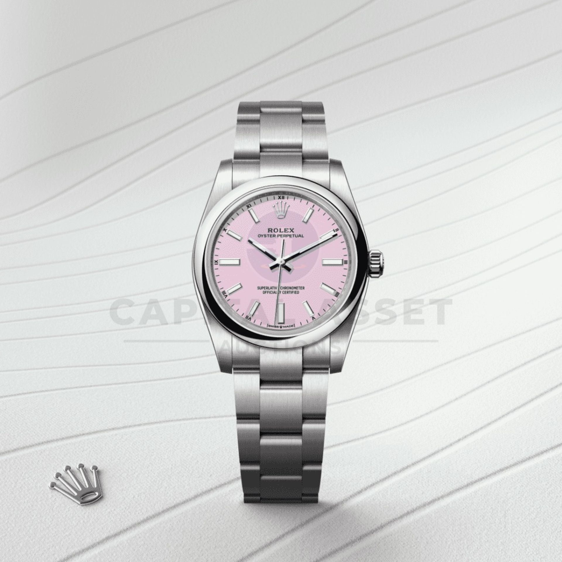 ROLEX OYSTER PERPETUAL *NOVEMBER 2025 - ALL NEW / UNWORN* CANDY PINK DIAL - OYSTER STEEL *WOW*