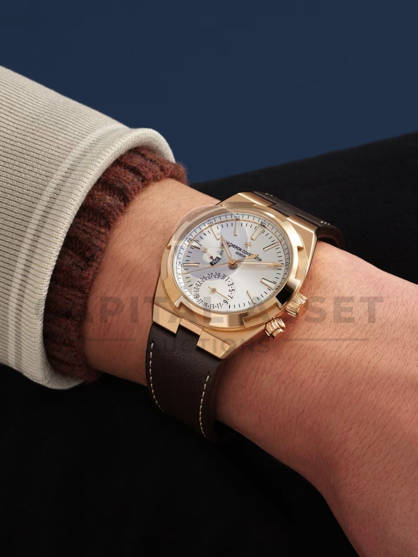 VACHERON CONSTANTIN OVERSEAS DUAL-TIME *18CT PINK GOLD* (2025) 41MM SILVER TONED SUNBURST DIAL - Image 5 of 25