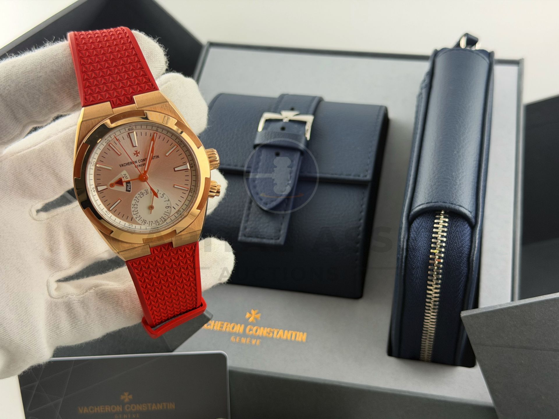 VACHERON CONSTANTIN OVERSEAS DUAL-TIME *18CT PINK GOLD* (2025) 41MM SILVER TONED SUNBURST DIAL - Image 17 of 25