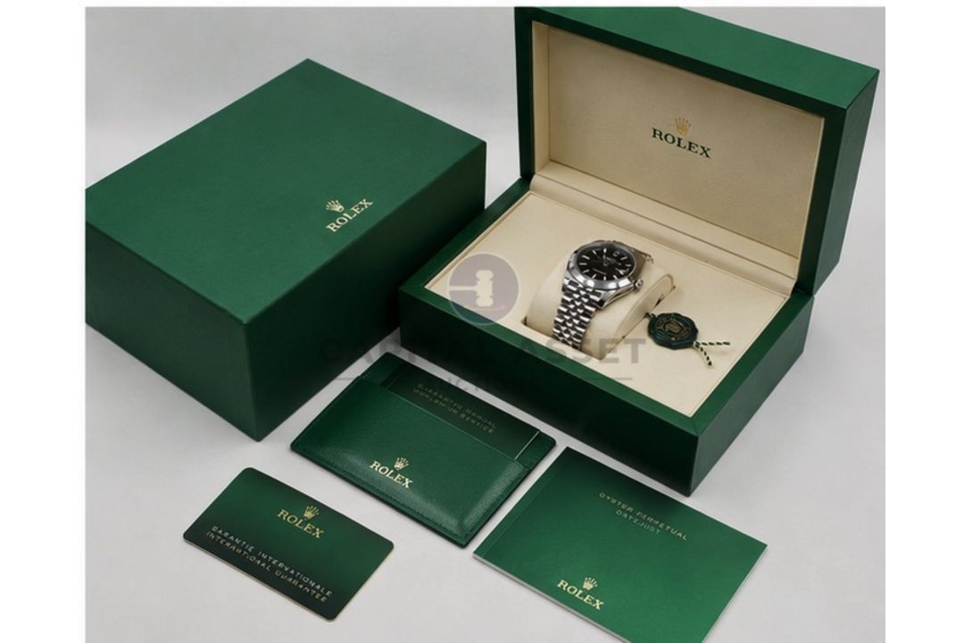 (ON SALE) ROLEX DATEJUST *41MM BRIGHT BLACK DIAL* (JUNE 2025 - NEW & UNWORN) OYSTER STEEL & JUBILEE - Image 2 of 7