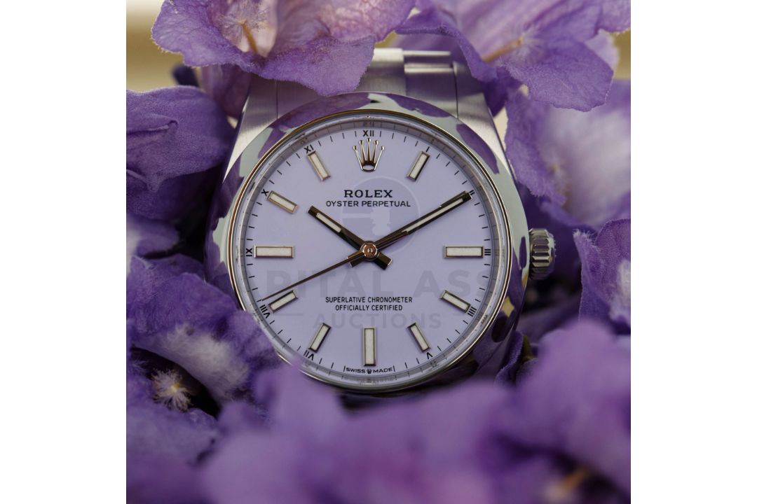 ROLEX OYSTER PERPETUAL *OCTOBER 2025 - ALL NEW / UNWORN* LAVENDER DIAL - OYSTER STEEL *WOW* - Image 6 of 33