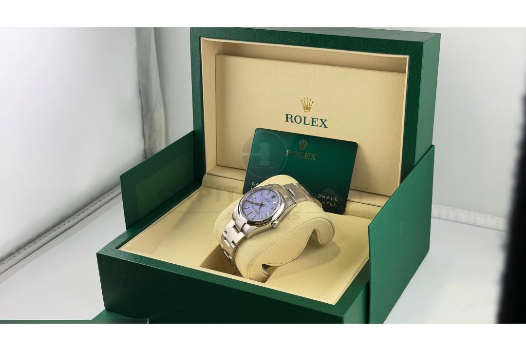 ROLEX OYSTER PERPETUAL *OCTOBER 2025 - ALL NEW / UNWORN* LAVENDER DIAL - OYSTER STEEL *WOW* - Image 27 of 33
