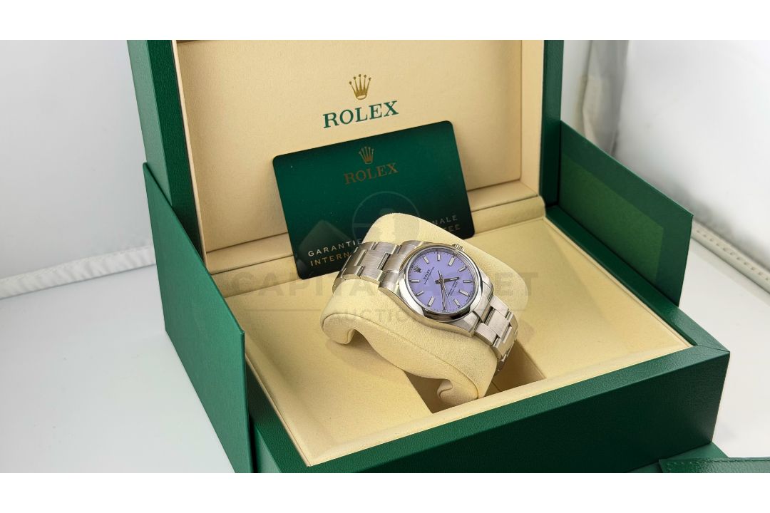ROLEX OYSTER PERPETUAL *OCTOBER 2025 - ALL NEW / UNWORN* LAVENDER DIAL - OYSTER STEEL *WOW* - Image 21 of 33