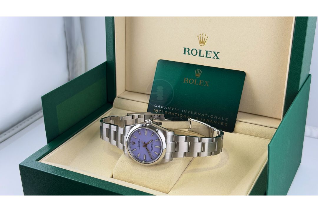 ROLEX OYSTER PERPETUAL *OCTOBER 2025 - ALL NEW / UNWORN* LAVENDER DIAL - OYSTER STEEL *WOW* - Image 33 of 33