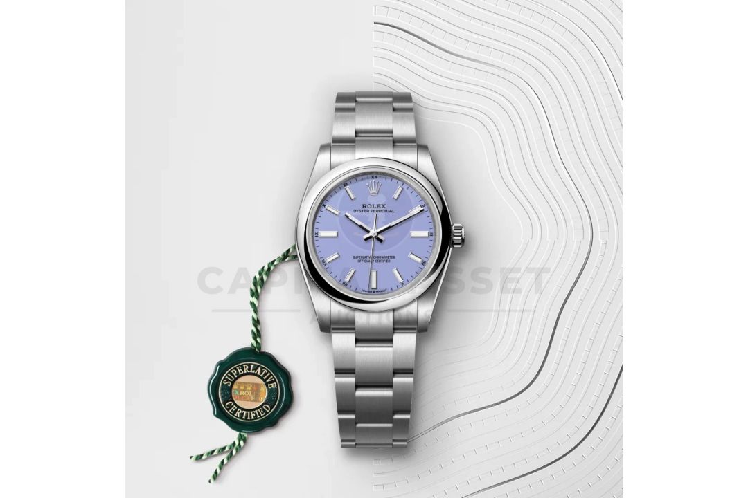ROLEX OYSTER PERPETUAL *OCTOBER 2025 - ALL NEW / UNWORN* LAVENDER DIAL - OYSTER STEEL *WOW* - Image 3 of 33
