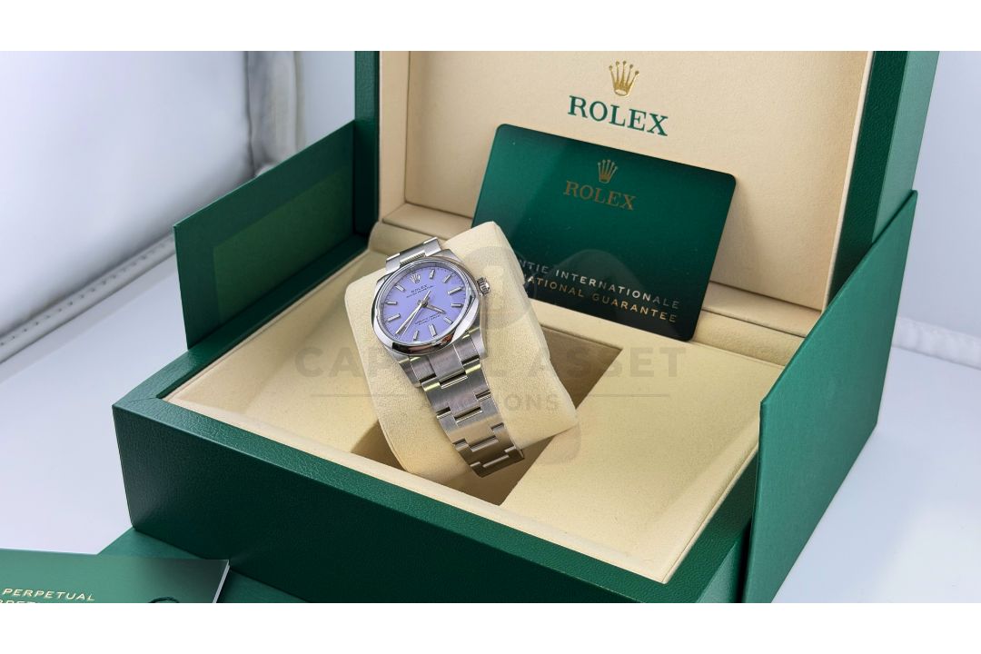 ROLEX OYSTER PERPETUAL *OCTOBER 2025 - ALL NEW / UNWORN* LAVENDER DIAL - OYSTER STEEL *WOW* - Image 23 of 33