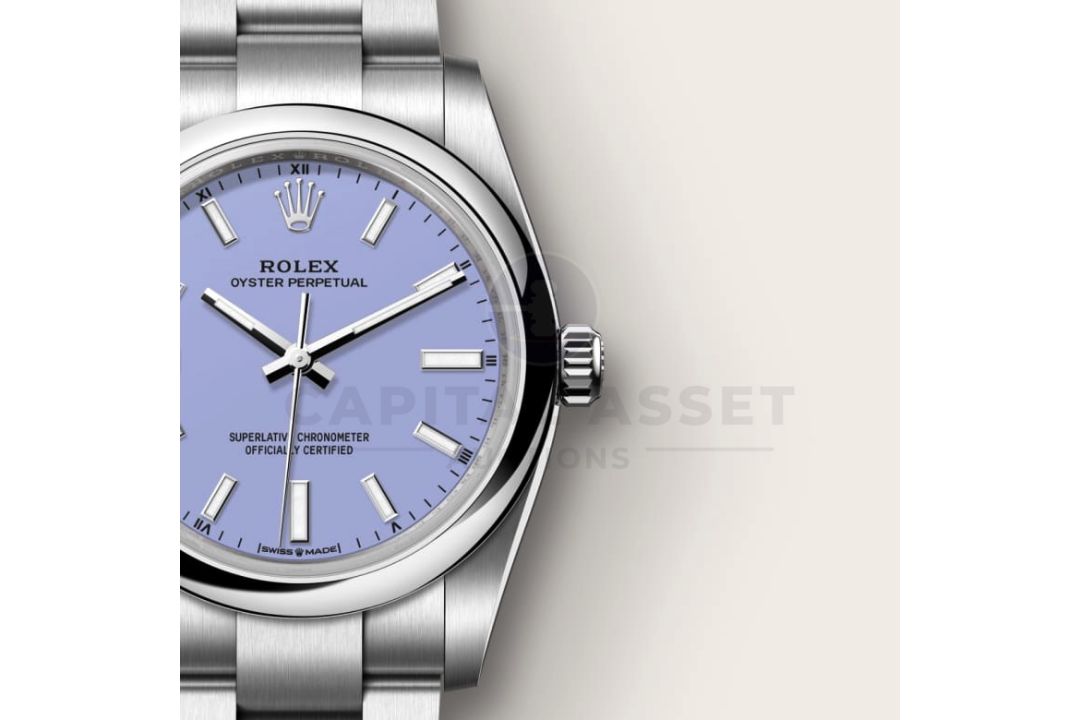 ROLEX OYSTER PERPETUAL *OCTOBER 2025 - ALL NEW / UNWORN* LAVENDER DIAL - OYSTER STEEL *WOW* - Image 4 of 33