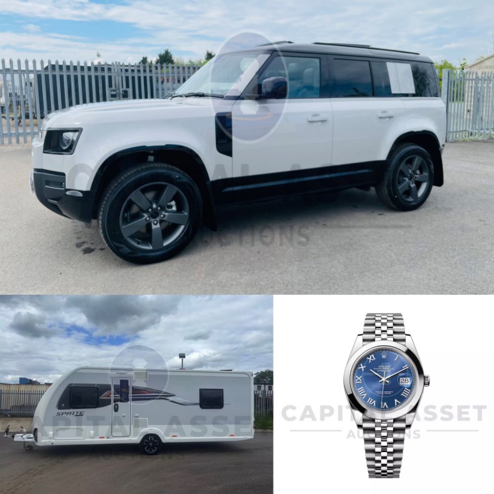 2026 Land Rover Defender 110 *X-Dynamic SE* ~ 2025 Swift Major *Exclusive* 4 Berth Caravan ~ Rolex Watches + Many More Cars & Commercials