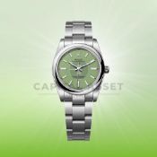 ROLEX OYSTER PERPETUAL *SEPTEMBER 2025 - NEW / UNWORN* PISTACHIO DIAL - OYSTER STEEL *WOW*