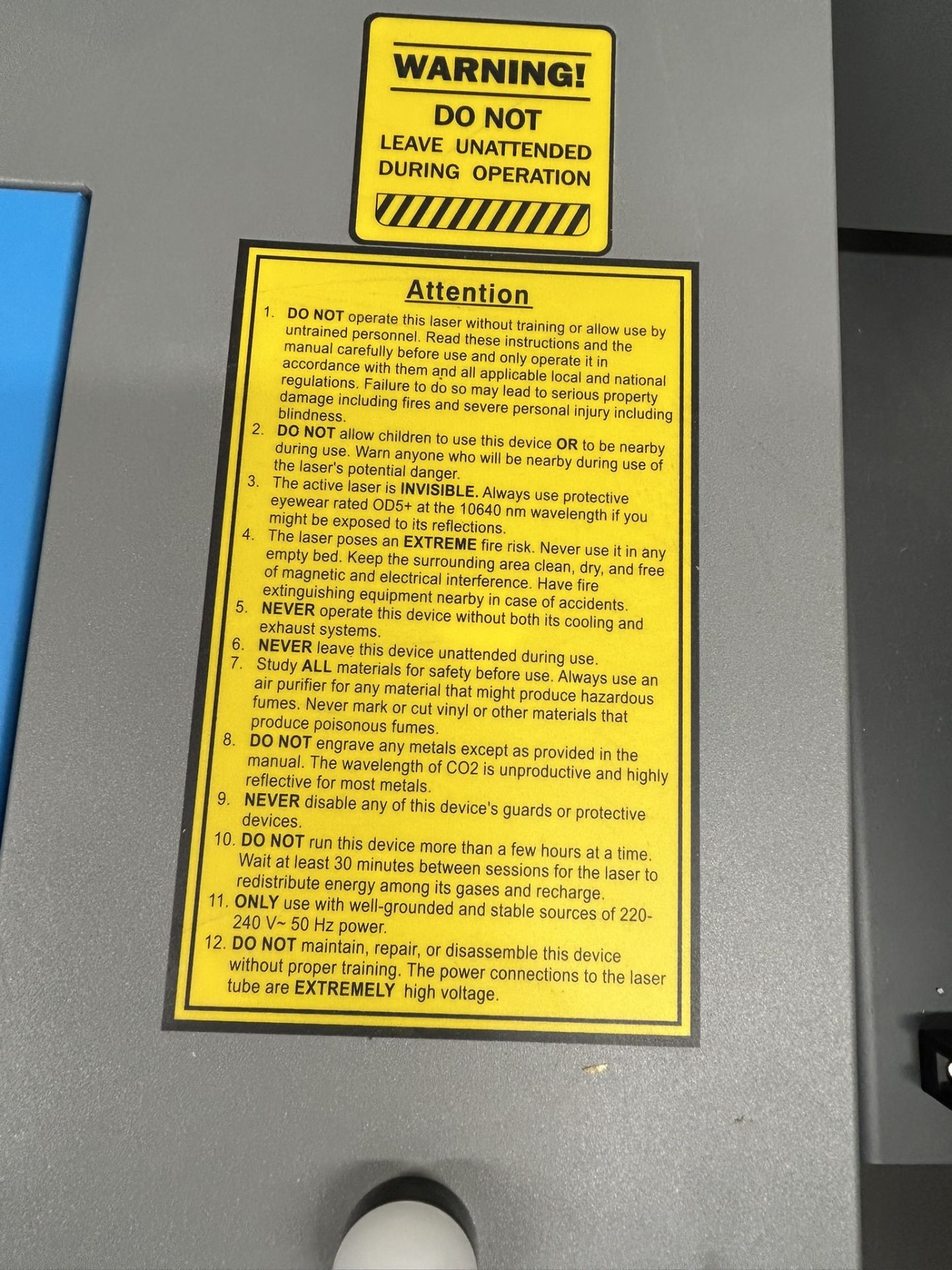 Omtech 80W CO2 Laser Engraving & Cutting Machine + CW-5200 Water Chiller (Complete Setup, 2024) - Image 5 of 14