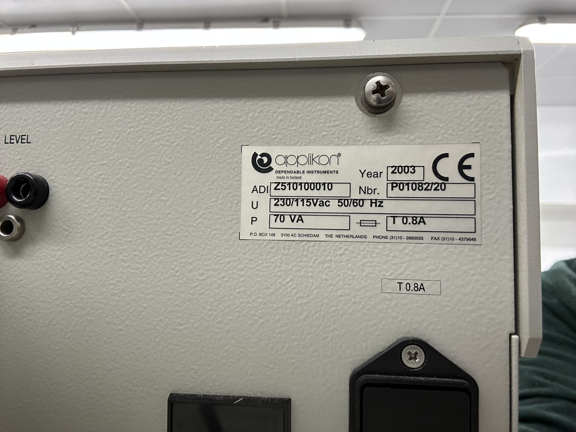 Applikon ADI 1010 Bio Controller & ADI 1025 Bio Console Bioreactor System with Peristaltic Pump - Image 9 of 9