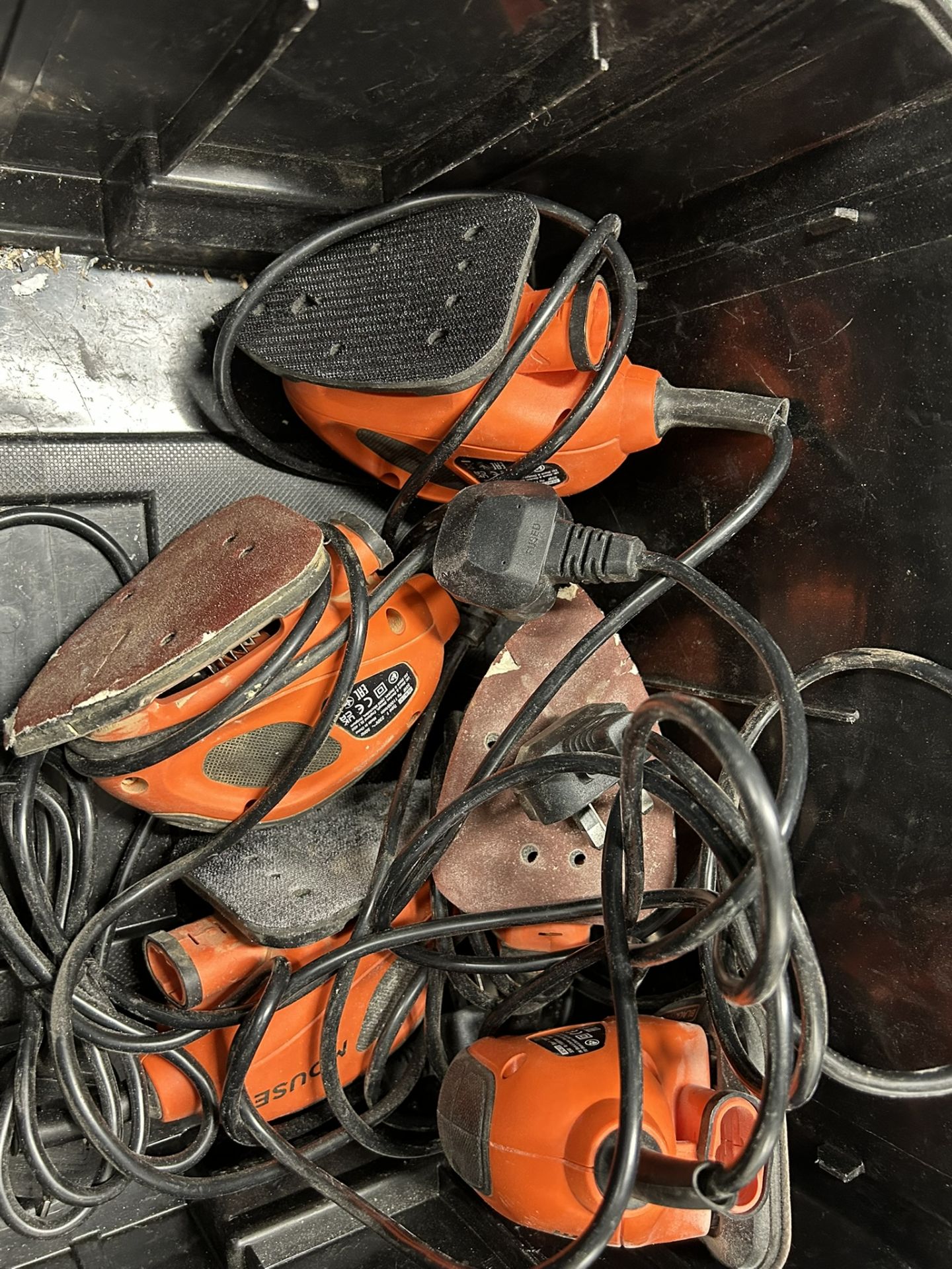 DeWalt ToughSystem Box with 5x Electric Detail Sanders & Sanding Pads - Image 3 of 3