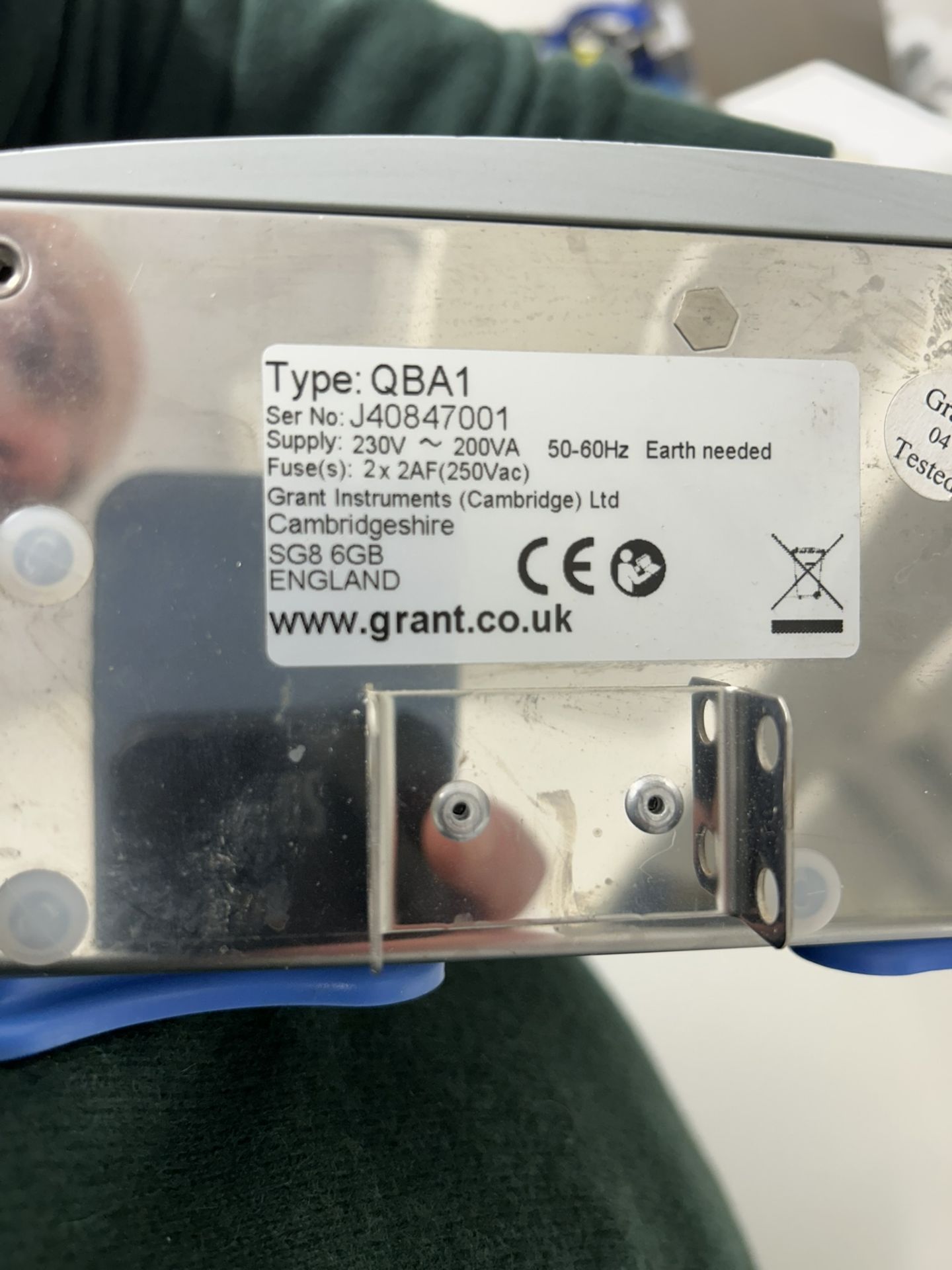 Grant QBA1 Dry Block Heater with Aluminium Tube Block Insert - Image 4 of 4