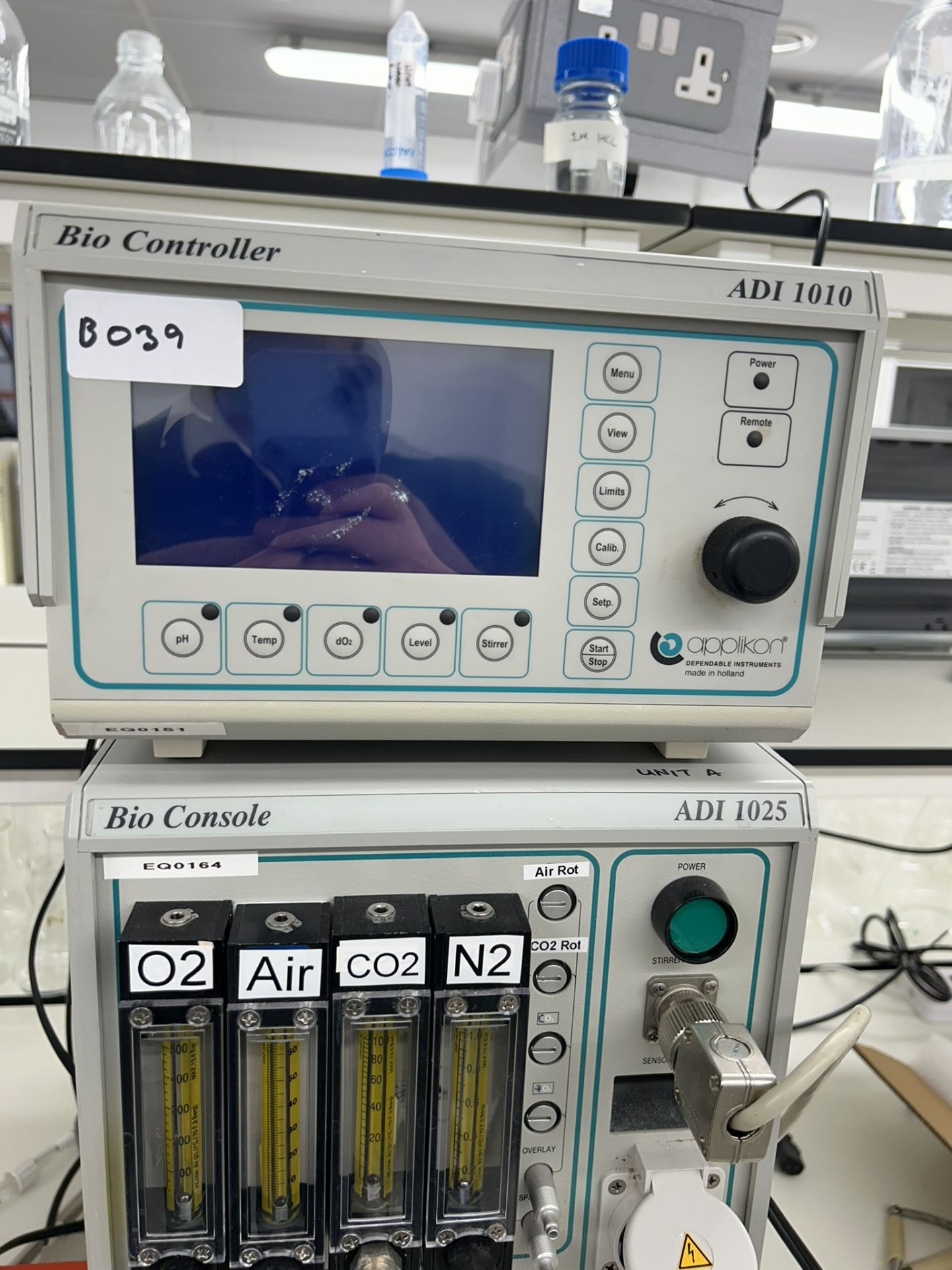Applikon ADI 1010 Bio Controller & ADI 1025 Bio Console Bioreactor System with Peristaltic Pump - Image 2 of 9