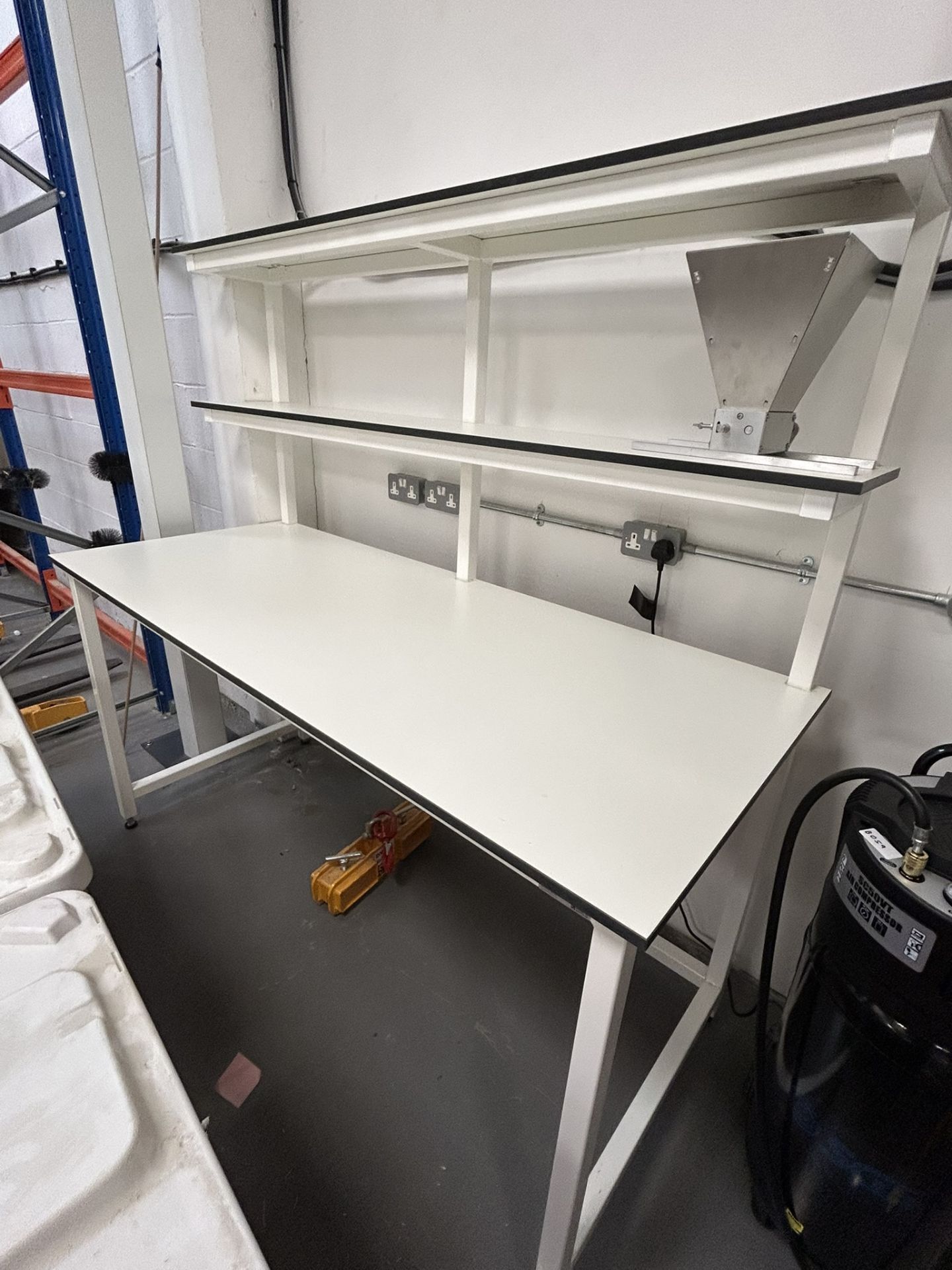 Heavy Duty Laboratory Bench with Upper Shelving – Lab-Tables – Industrial Workstation - Image 7 of 8