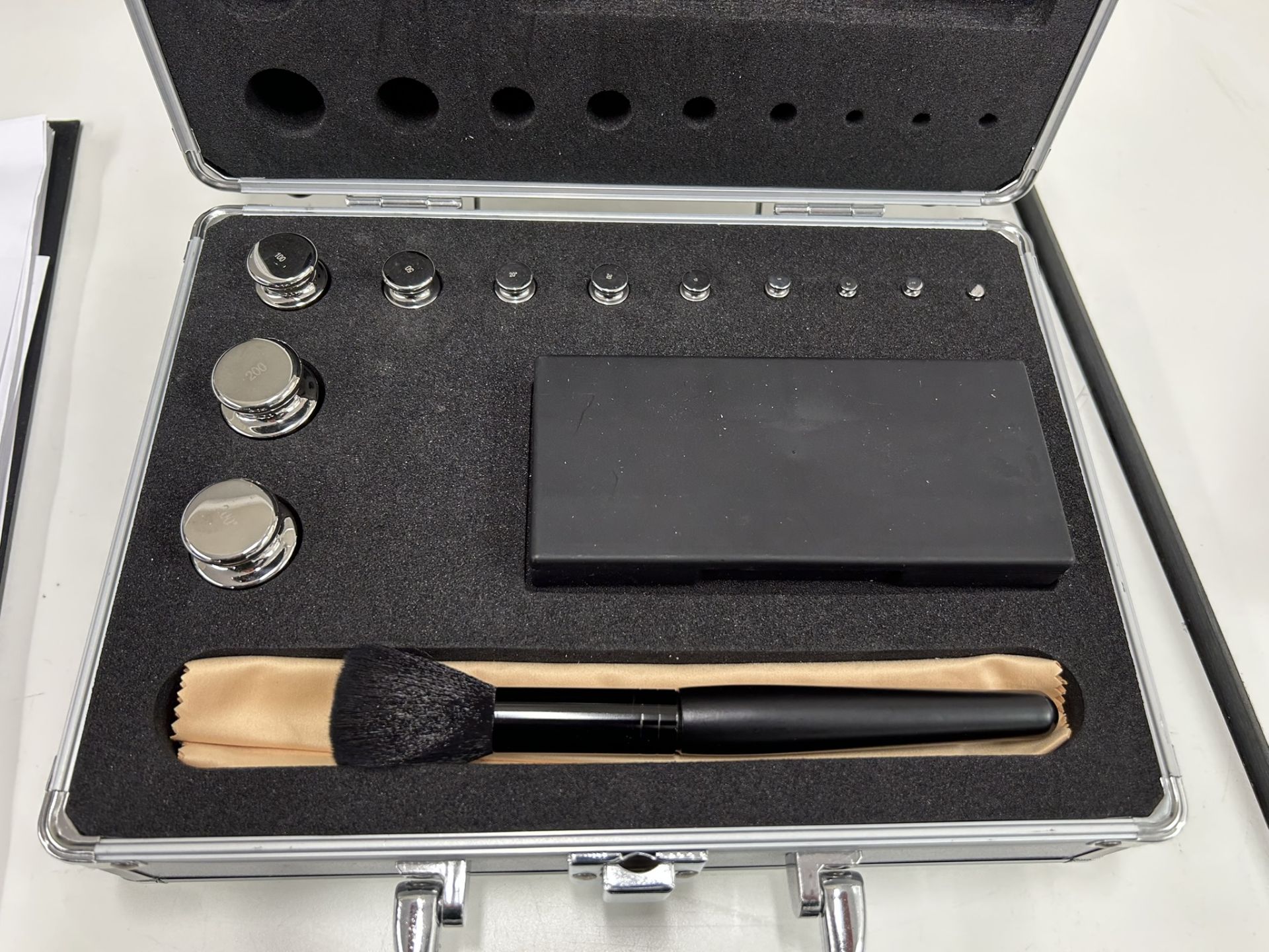 F1 Calibration Weight Set 1mg–200g (23pc) Stainless Steel with Case & Accessories