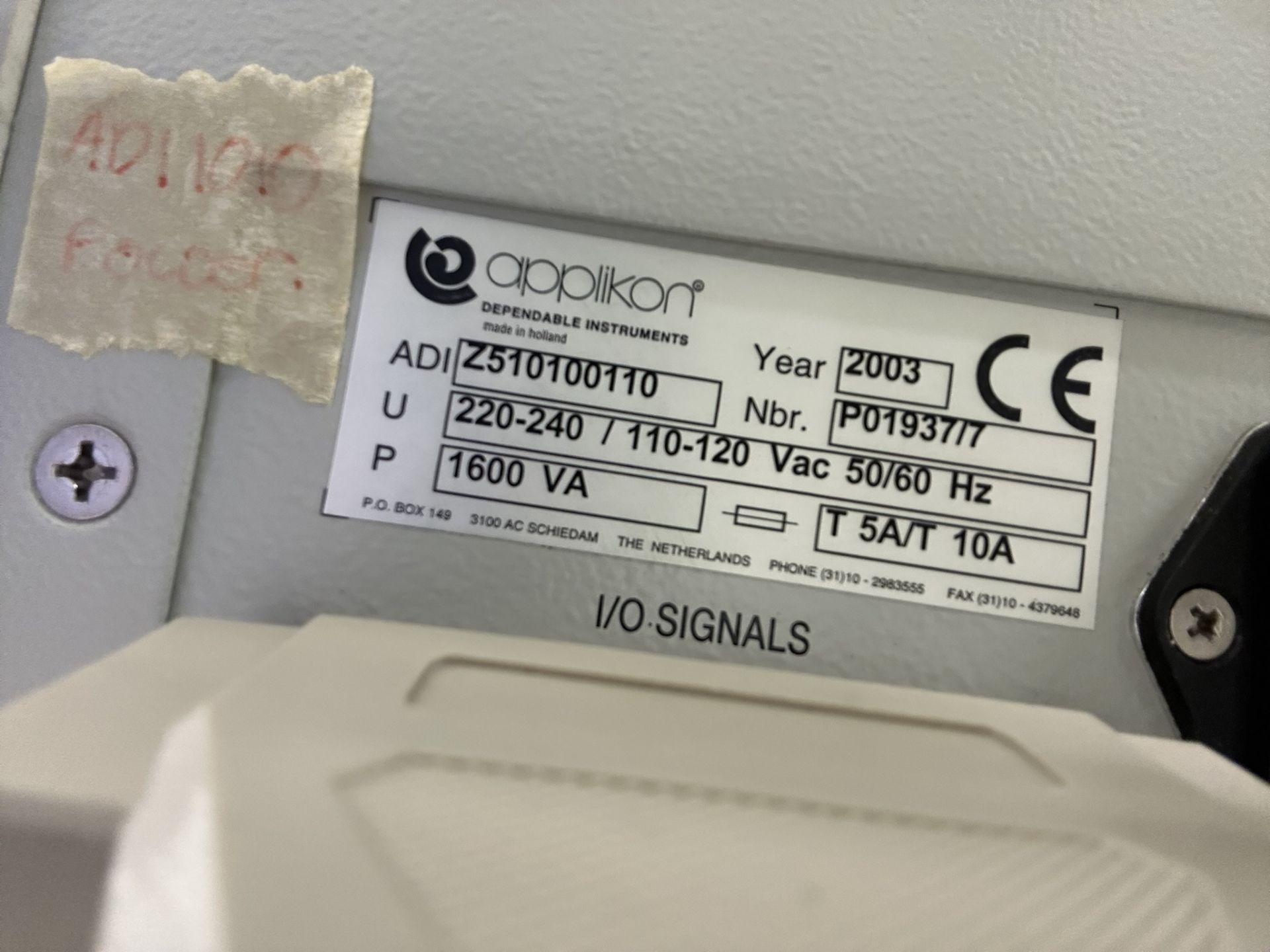 Applikon ADI 1010 Bio Controller & ADI 1025 Bio Console Bioreactor System with Peristaltic Pump - Image 11 of 14
