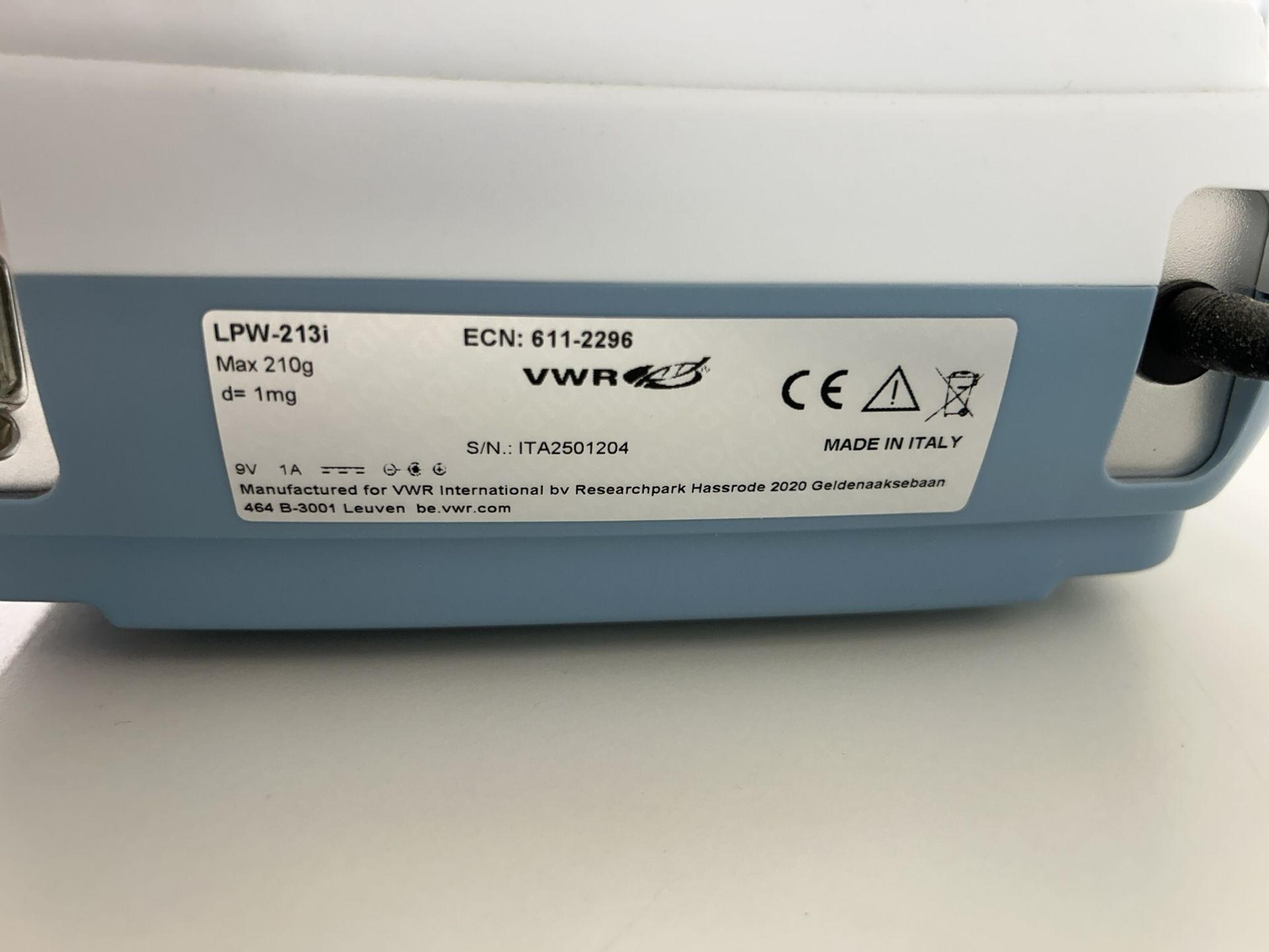 VWR LPW-213i Analytical Balance – 210g Capacity (1mg Precision) - Image 4 of 4