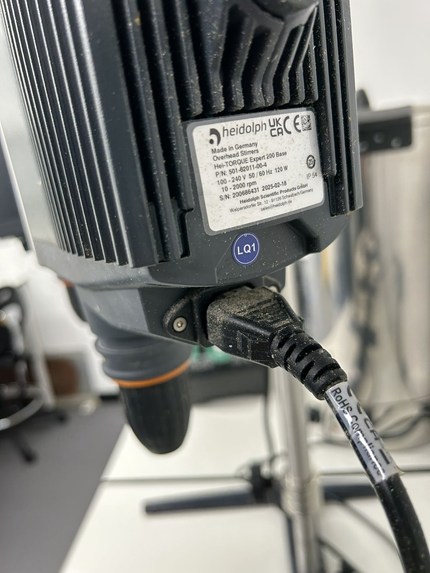 Heidolph Hei-TORQUE 400 Overhead Stirrer with Stand – Laboratory Mixer – Working - Image 3 of 7