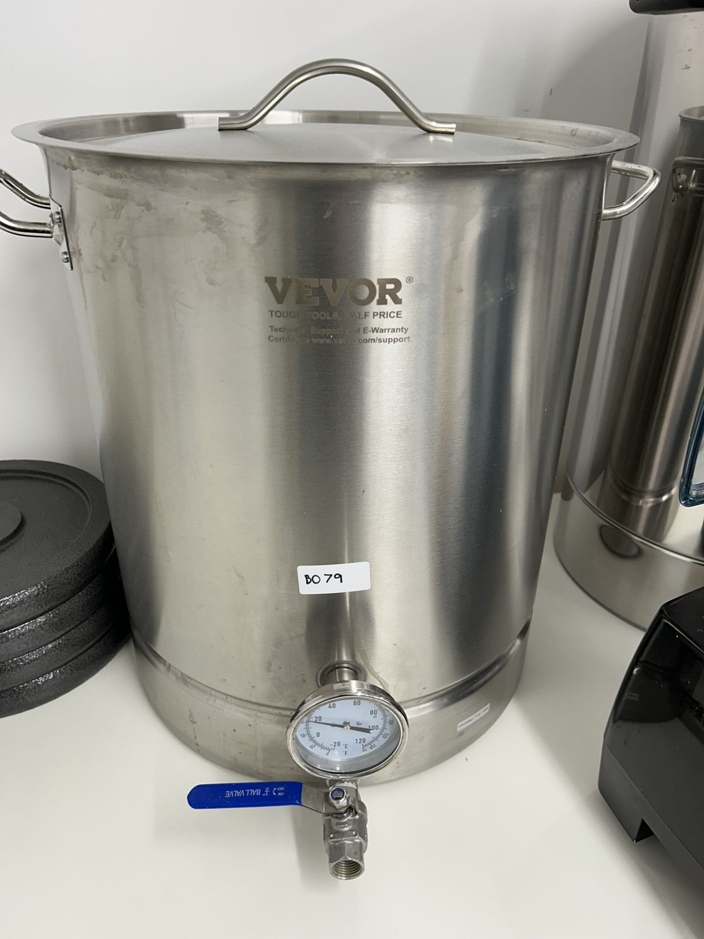 Vevor Stainless Steel Brewing Vessel / Stock Pot with Tap & Thermometer