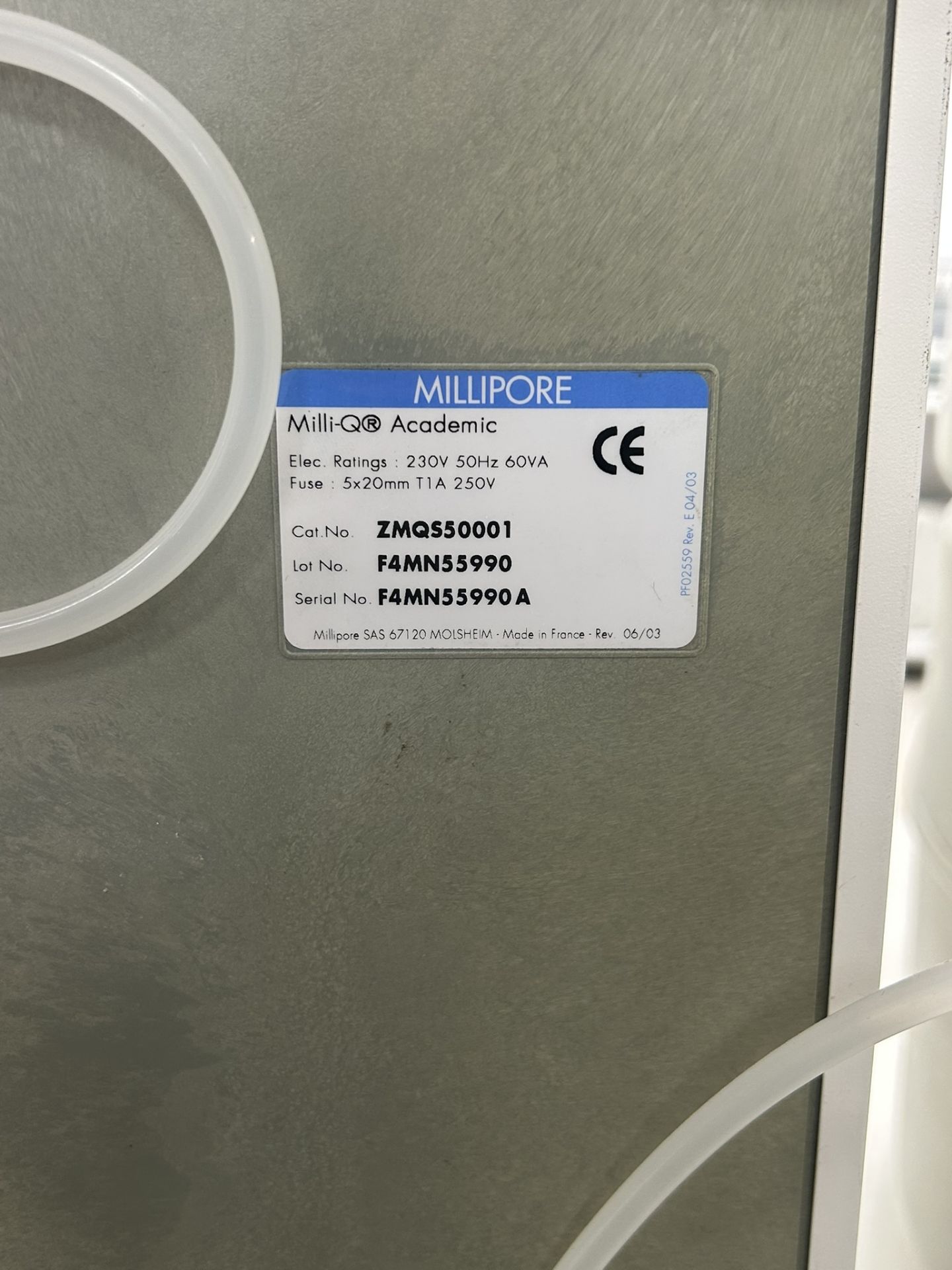 Millipore Milli-Q Academic Water Purification System (ZMQS50001) - Image 5 of 5