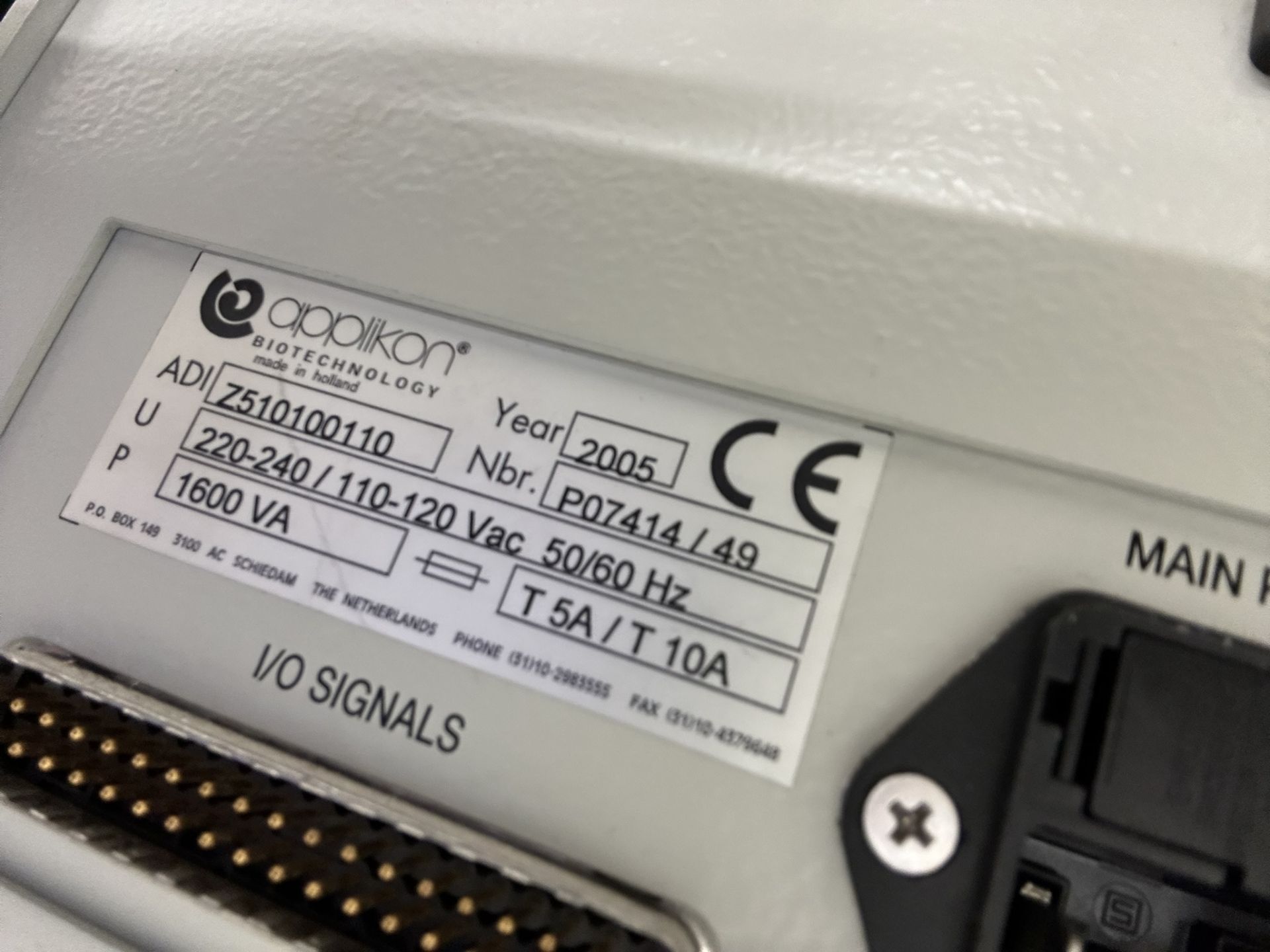 Applikon ADI 1010 Bio Controller & ADI 1025 Bio Console Bioreactor System with Peristaltic Pump - Image 8 of 9