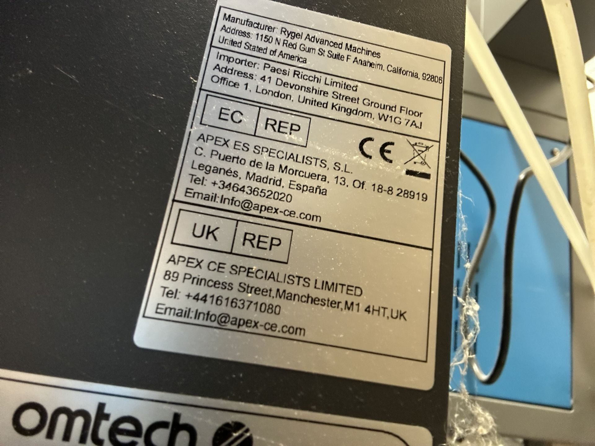 Omtech 80W CO2 Laser Engraving & Cutting Machine + CW-5200 Water Chiller (Complete Setup, 2024) - Image 13 of 14