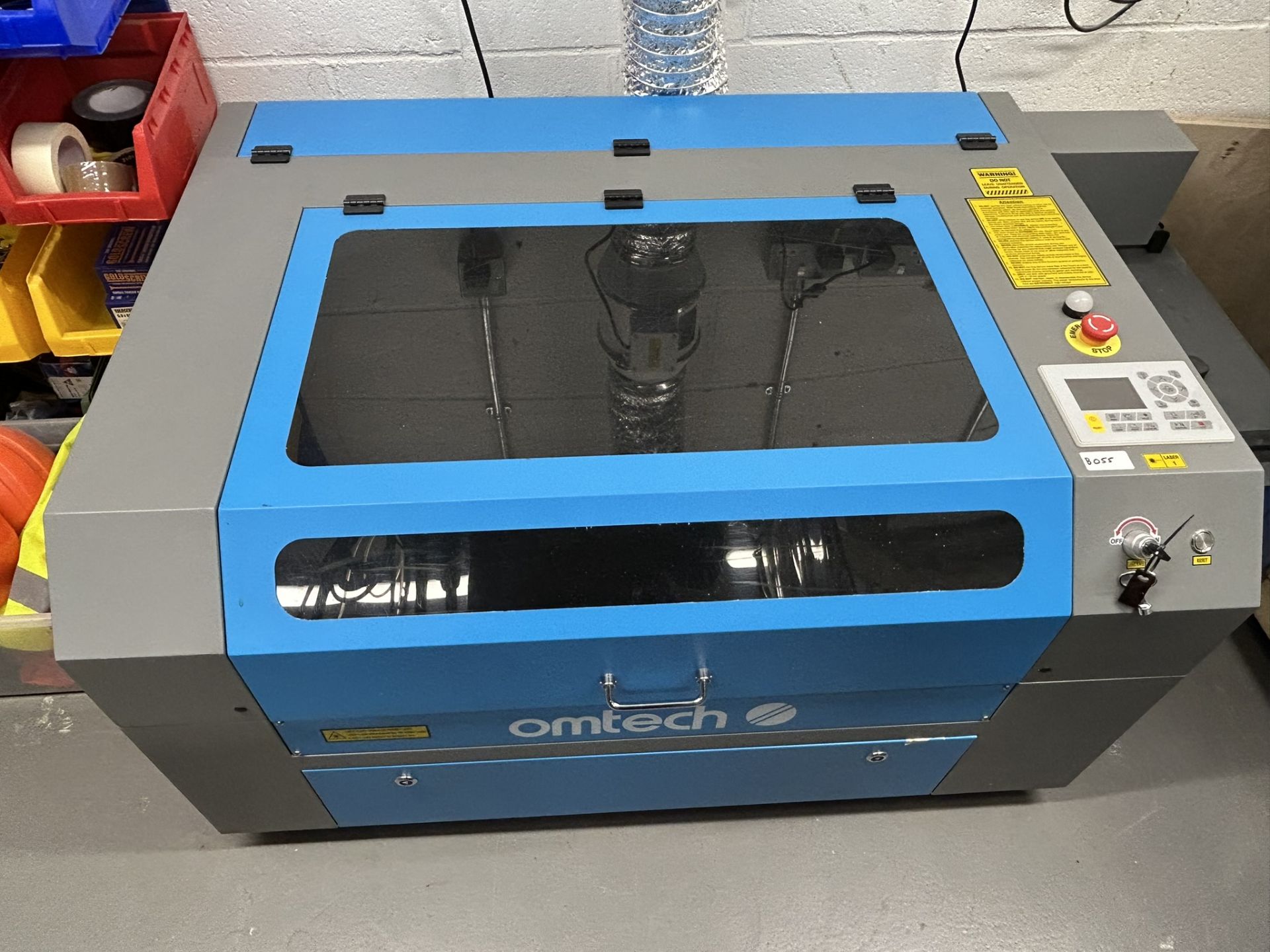 Omtech 80W CO2 Laser Engraving & Cutting Machine + CW-5200 Water Chiller (Complete Setup, 2024)