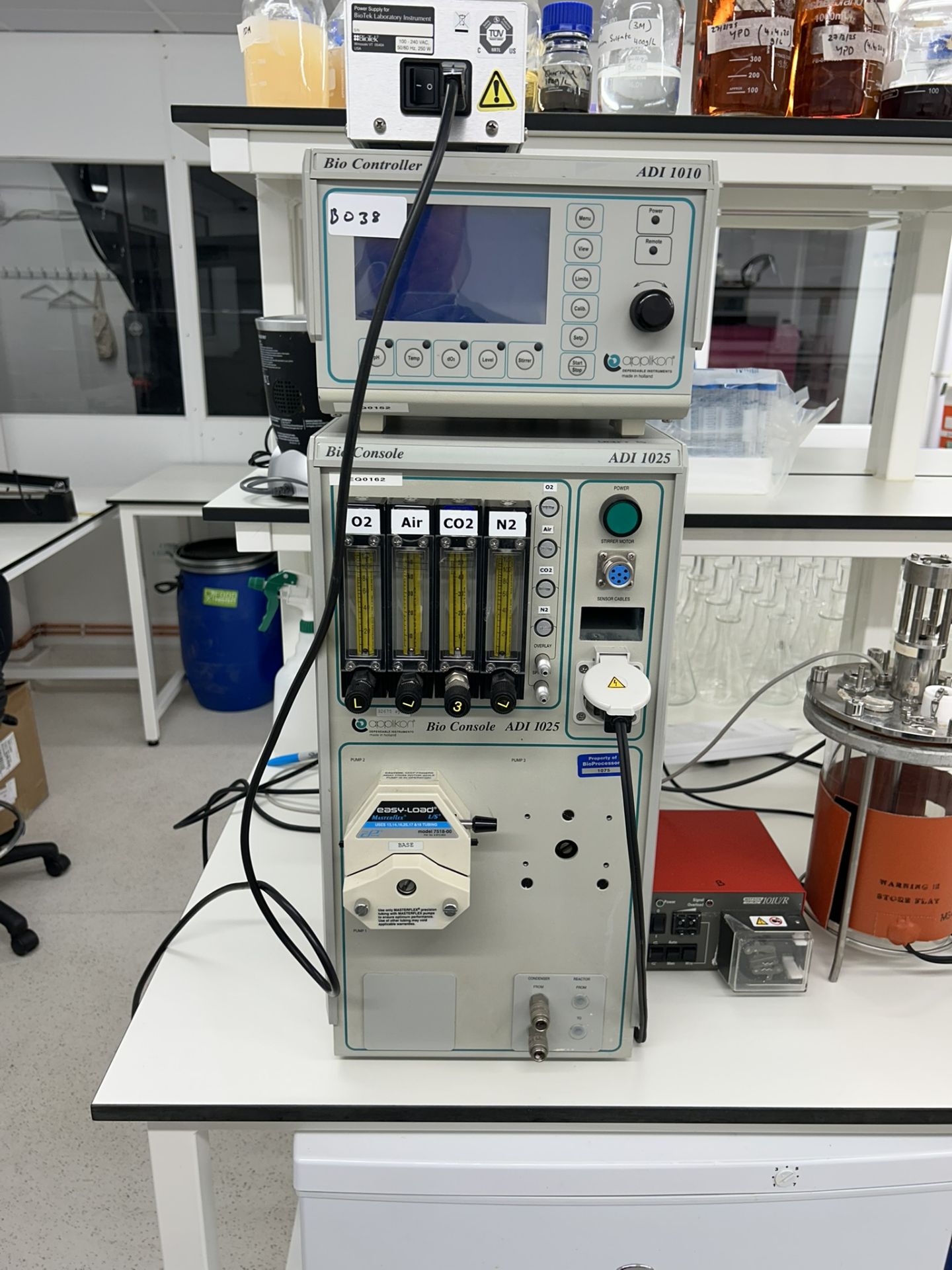 Applikon ADI 1010 Bio Controller & ADI 1025 Bio Console Bioreactor System with Peristaltic Pump - Image 2 of 14