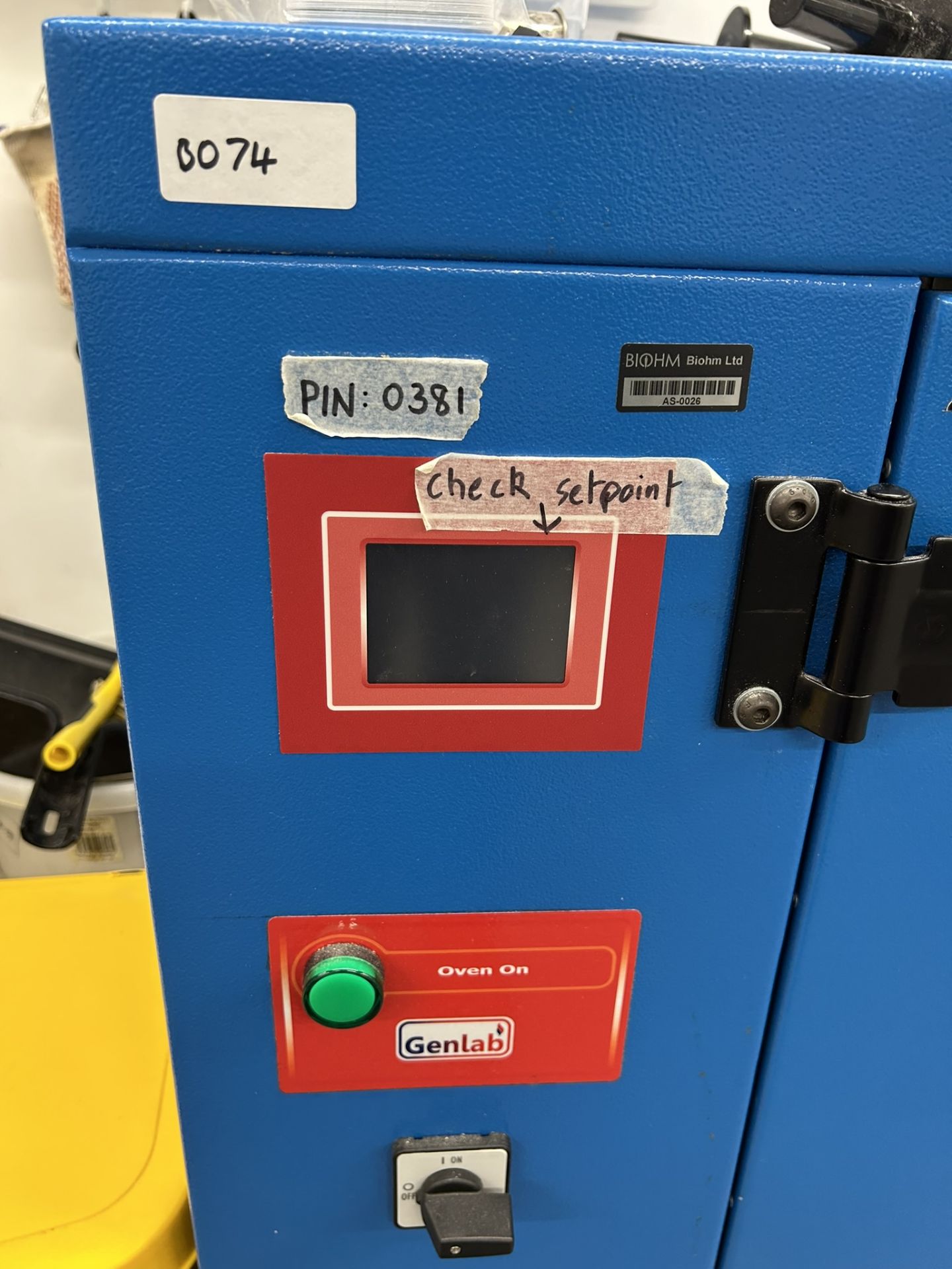 Genlab Laboratory Oven LCO/500H/TDIG/SS (2023) – Stainless Interior, 240V – Working - Image 3 of 5
