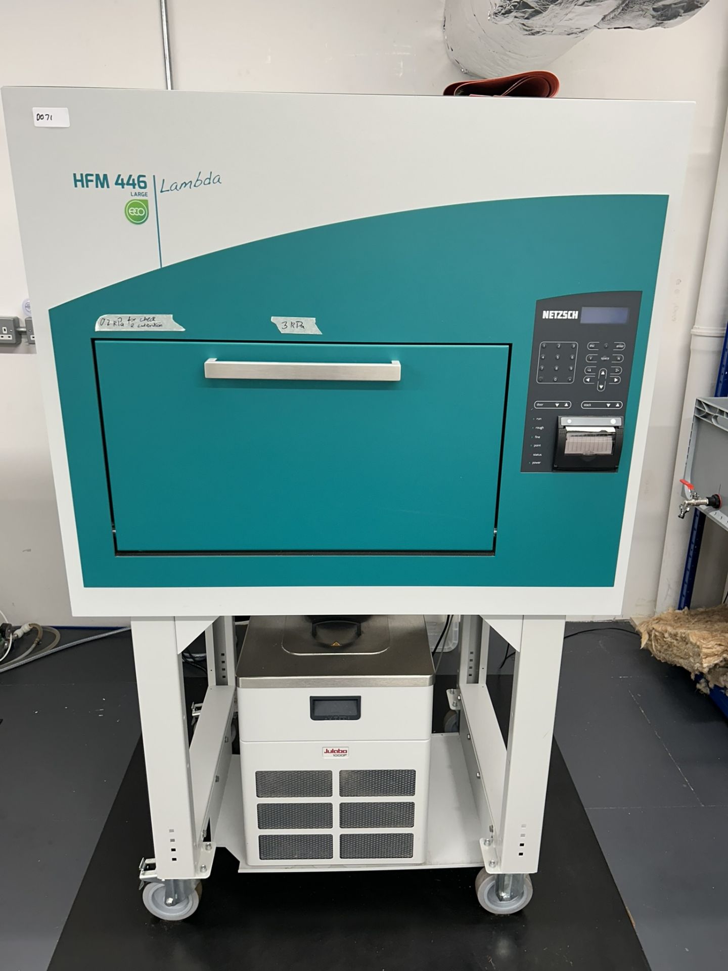 Netzsch HFM 446 Lambda Large Heat Flow Meter with Julabo Recirculating Chiller (2023)