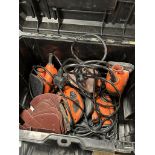 DeWalt ToughSystem Box with 5x Electric Detail Sanders & Sanding Pads