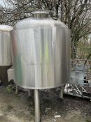 1500 Litre Stainless Steel Process Tank / Boiling Vessel – Industrial Food & Beverage Tank – Low Res