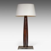 An Italian design 'Pia' floor lamp by Romeo Sozzi (1948) for Promemoria, rosewood on a bronze base 1