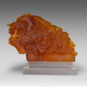 Edward Leibovitz (1946-2019), 'Le Royaume Dechire', 1995, glass paste sculpture The sculpture: 33 x